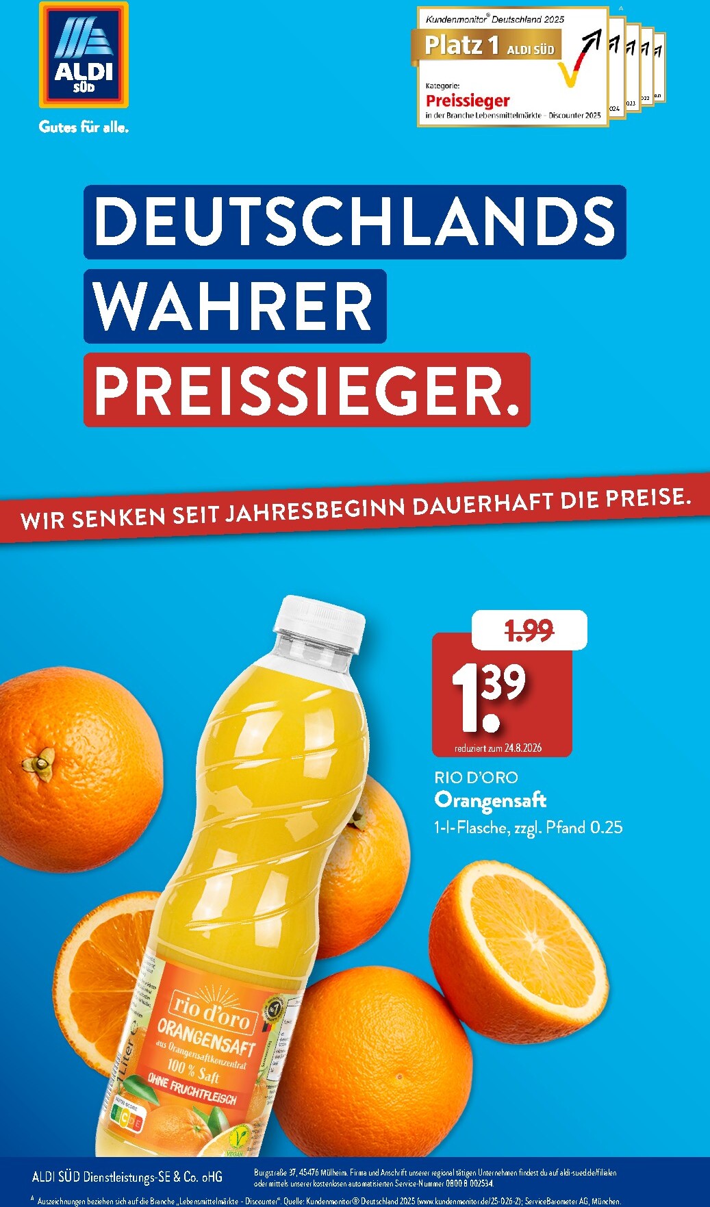 aldi - ALDI SÜD - Sonderprospekt Prospekt – von Samstag 01.08.2026 bis Montag 31.08.2026