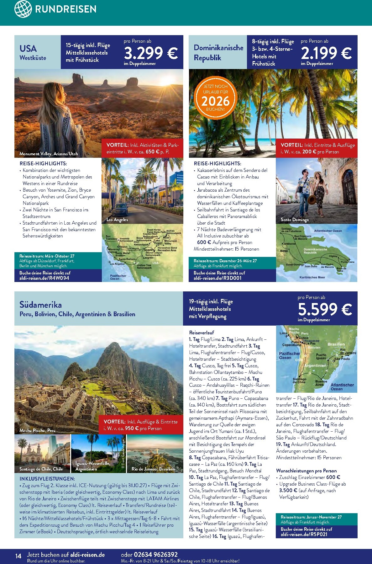 aldi - ALDI SÜD - Reisemagazin Prospekt – von Dienstag 01.09.2026 bis Mittwoch 30.09.2026 - page: 14