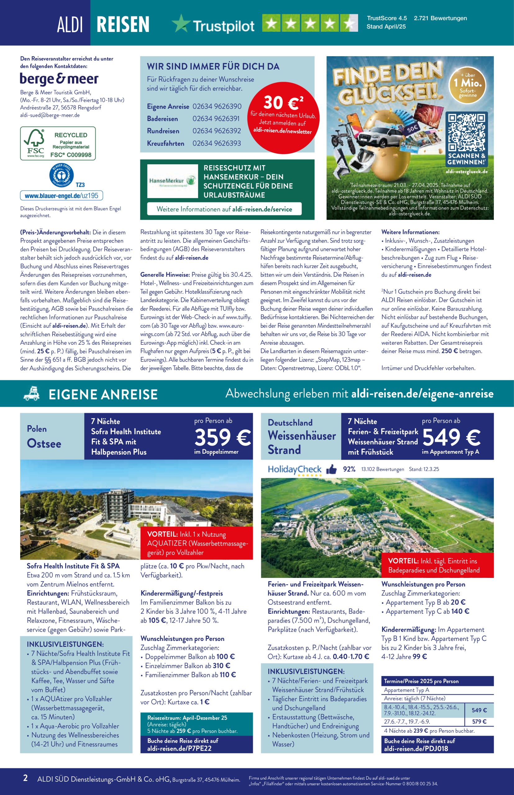 aldi - ALDI SÜD - Reisemagazin-Prospekt gültig von 01.04. bis 30.04. - page: 2