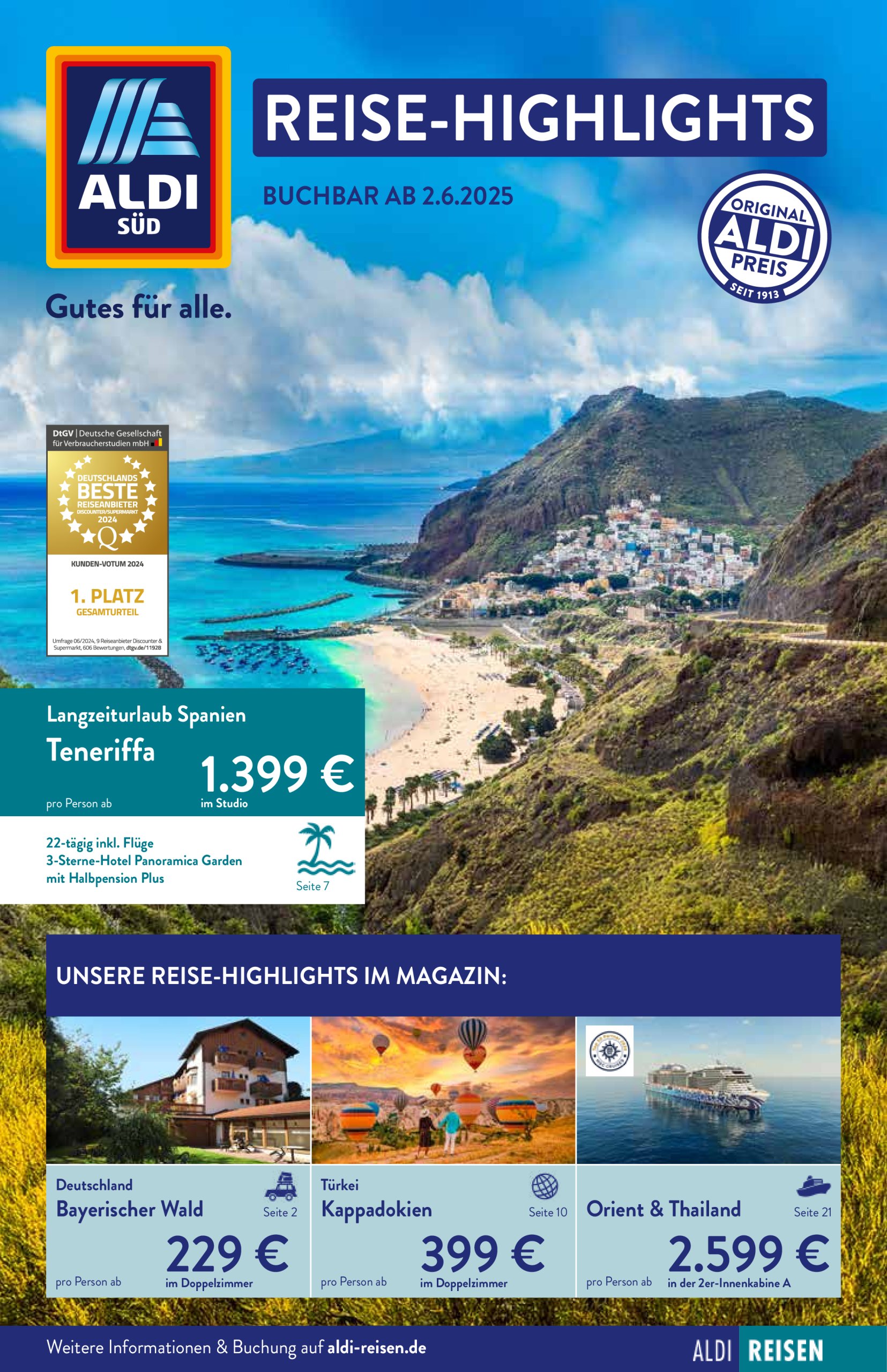 aldi - ALDI SÜD - Reisemagazin-Prospekt gültig von 02.06. bis 30.06.