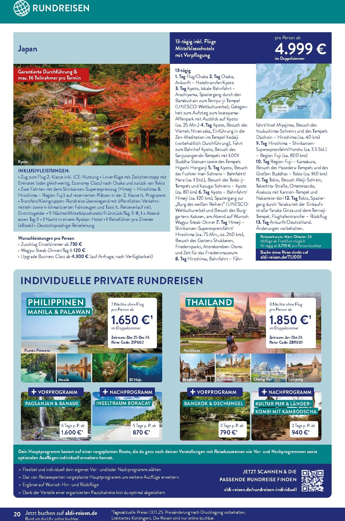 aldi - ALDI SÜD - Reisemagazin-Prospekt gültig vom 01.12. bis 31.12. - page: 20