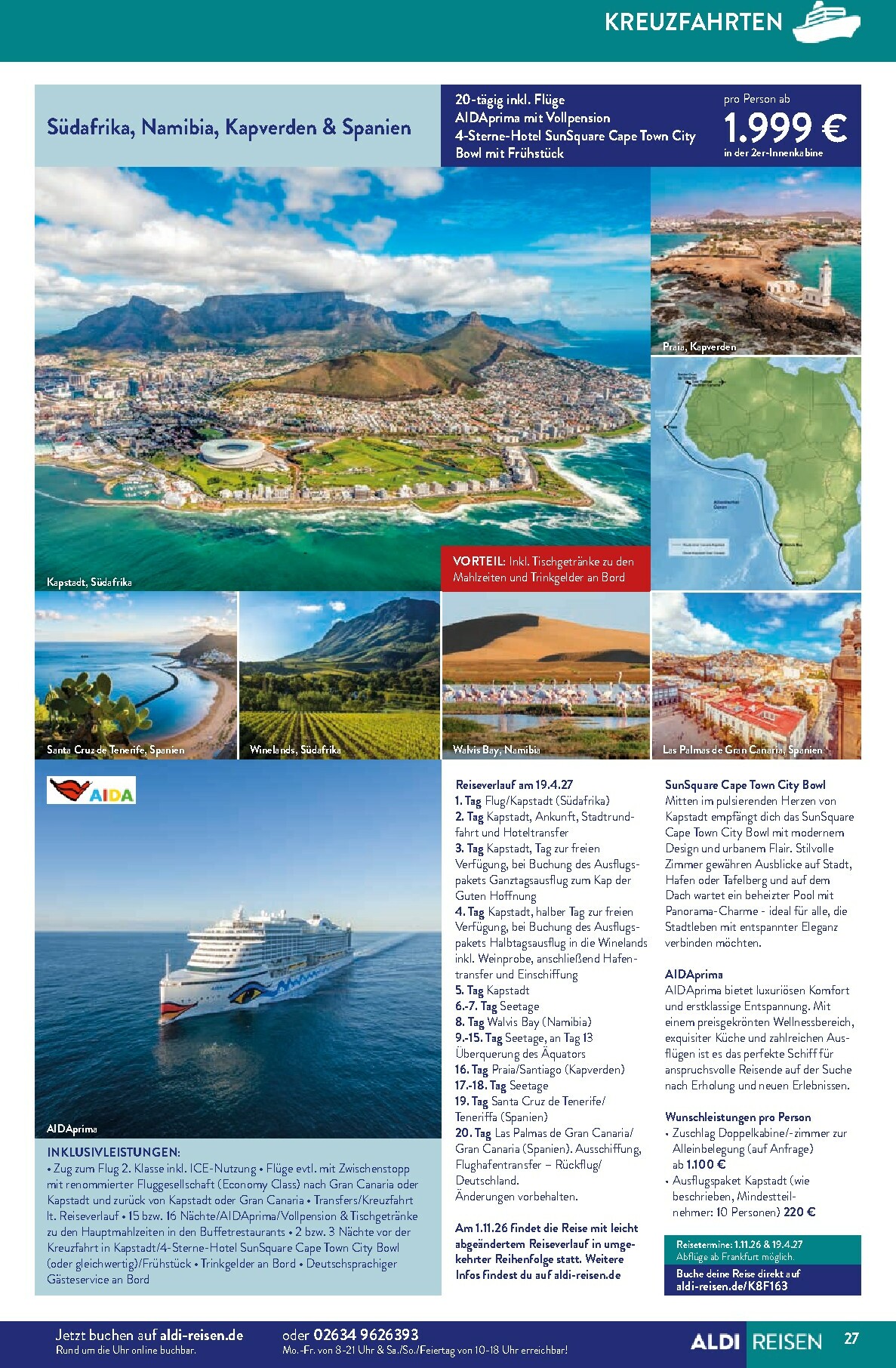 aldi - ALDI SÜD - Reisemagazin-Prospekt gültig vom 01.12. bis 31.12. - page: 27