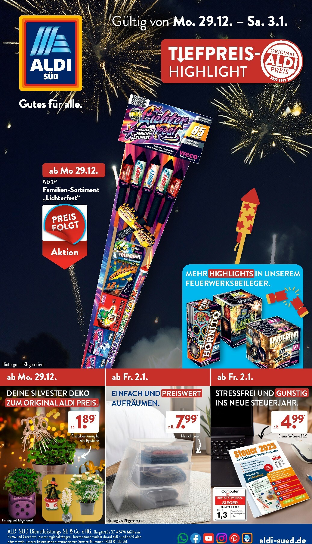 aldi - ALDI SÜD-Prospekt gültig vom 29.12. bis 03.01.