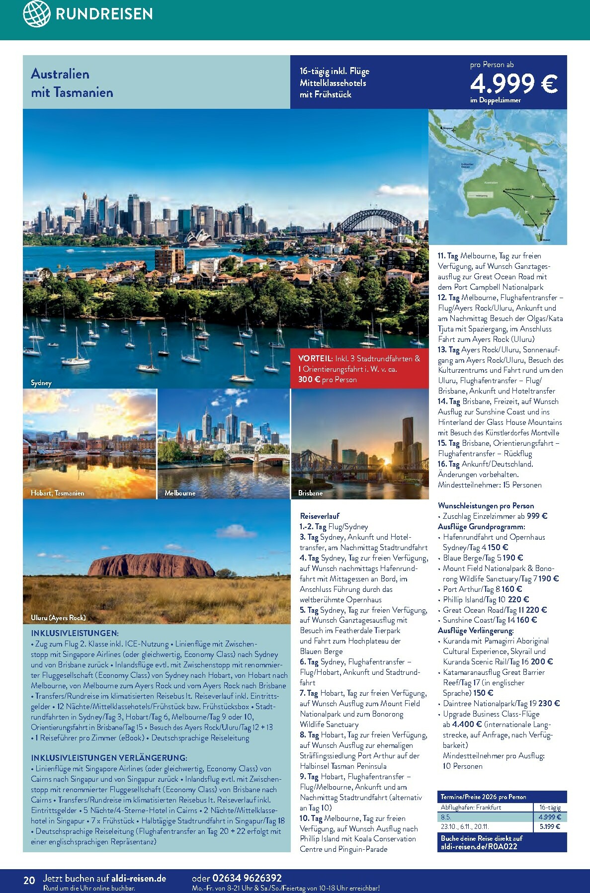 aldi - ALDI SÜD - Reisemagazin-Prospekt gültig vom 01.01. bis 31.01. - page: 20