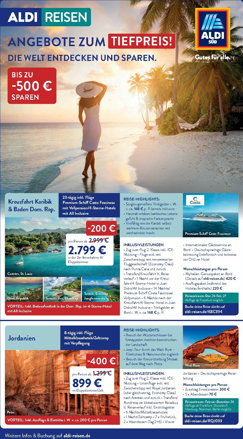 aldi - ALDI SÜD - Reisen-Prospekt gültig vom 08.01. bis 31.01.
