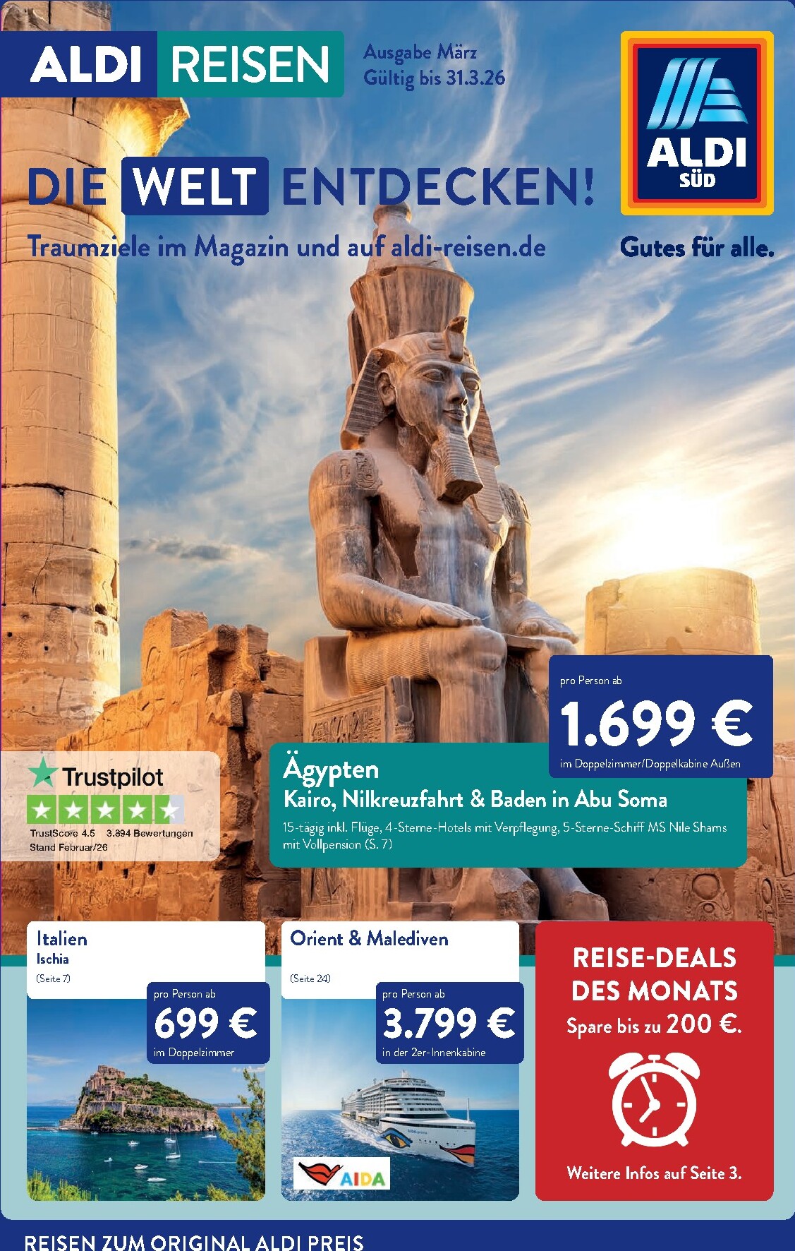 aldi - ALDI SÜD - Reisemagazin-Prospekt gültig vom 01.03.2026 bis 31.03.2026