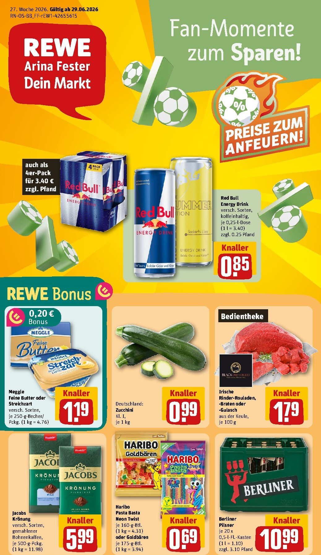 rewe - Rewe Prospekt nächste Woche – von Montag 29.06.2026 bis Sonntag 05.07.2026