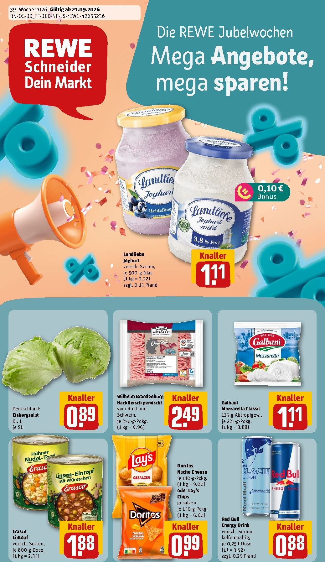 rewe - Rewe Prospekt nächste Woche – von Montag 21.09.2026 bis Sonntag 27.09.2026 - page: 1