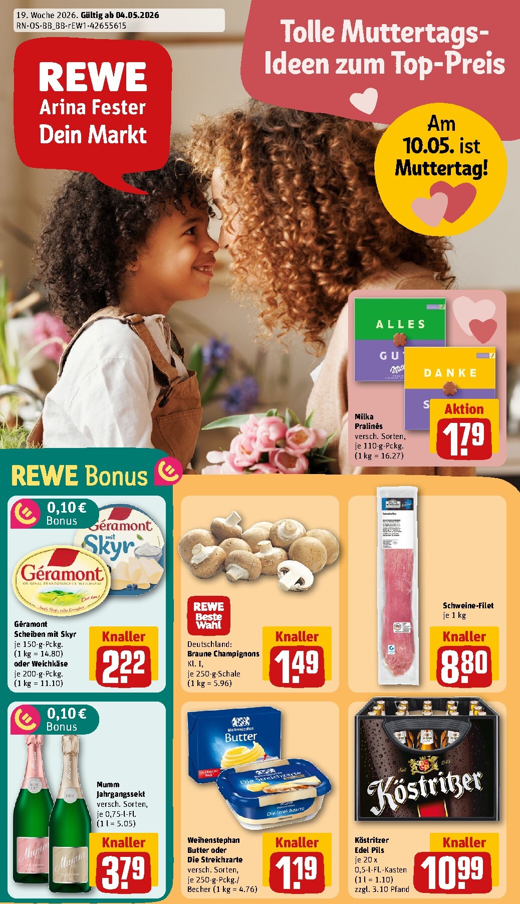 rewe - Rewe Prospekt nächste Woche – von Montag 04.05.2026 bis Sonntag 10.05.2026 - page: 1
