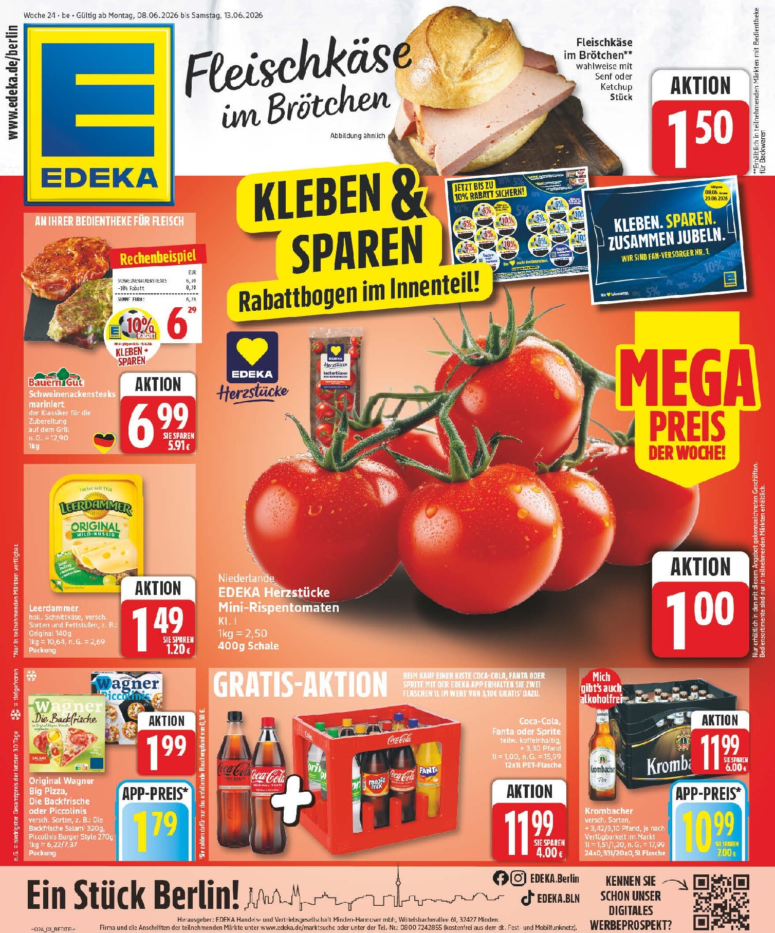 edeka - Edeka Prospekt nächste Woche – von Montag 08.06.2026 bis Samstag 13.06.2026