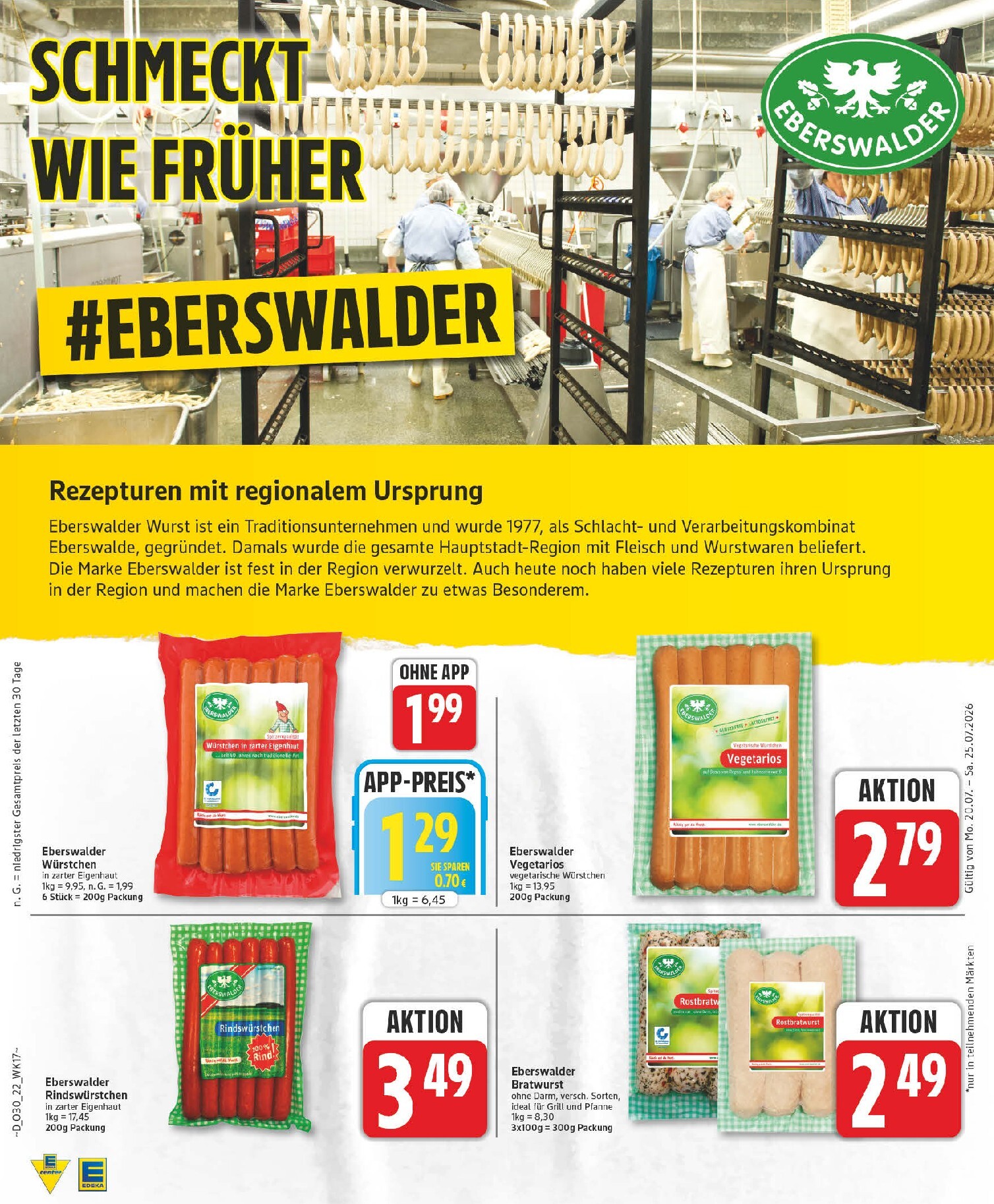 edeka - Edeka Prospekt – von Montag 20.07.2026 bis Samstag 25.07.2026 - page: 22