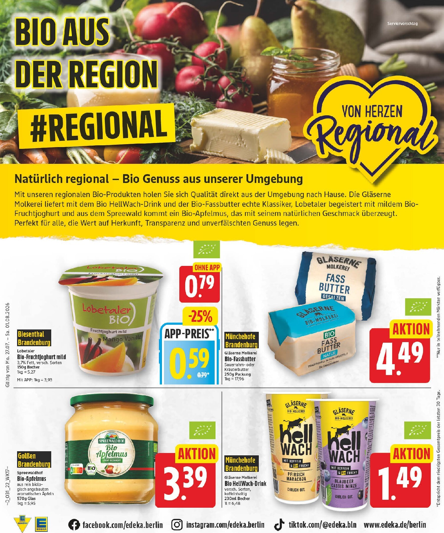 edeka - Edeka Prospekt nächste Woche – von Montag 27.07.2026 bis Samstag 01.08.2026 - page: 22