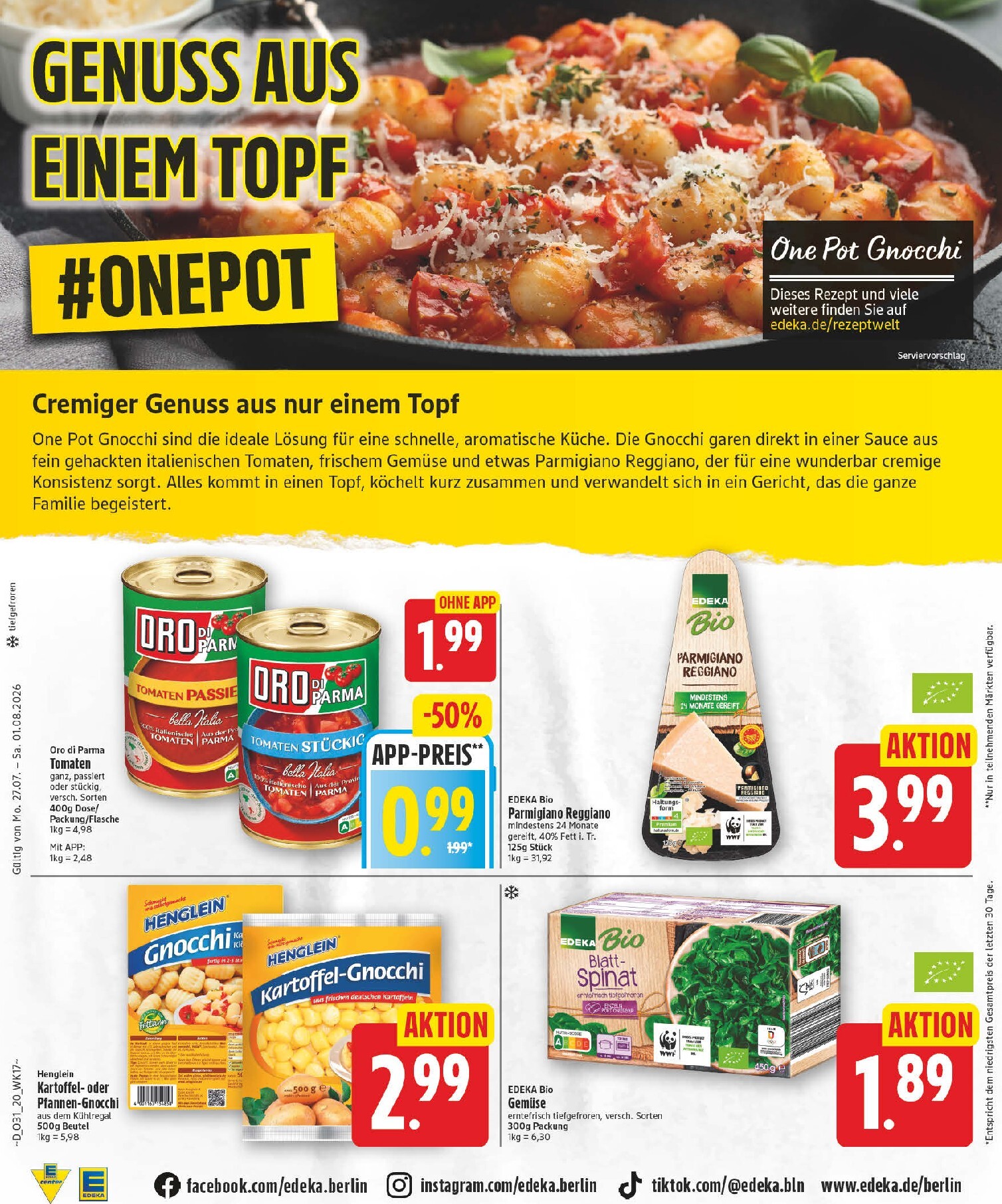 edeka - Edeka Prospekt nächste Woche – von Montag 27.07.2026 bis Samstag 01.08.2026 - page: 20