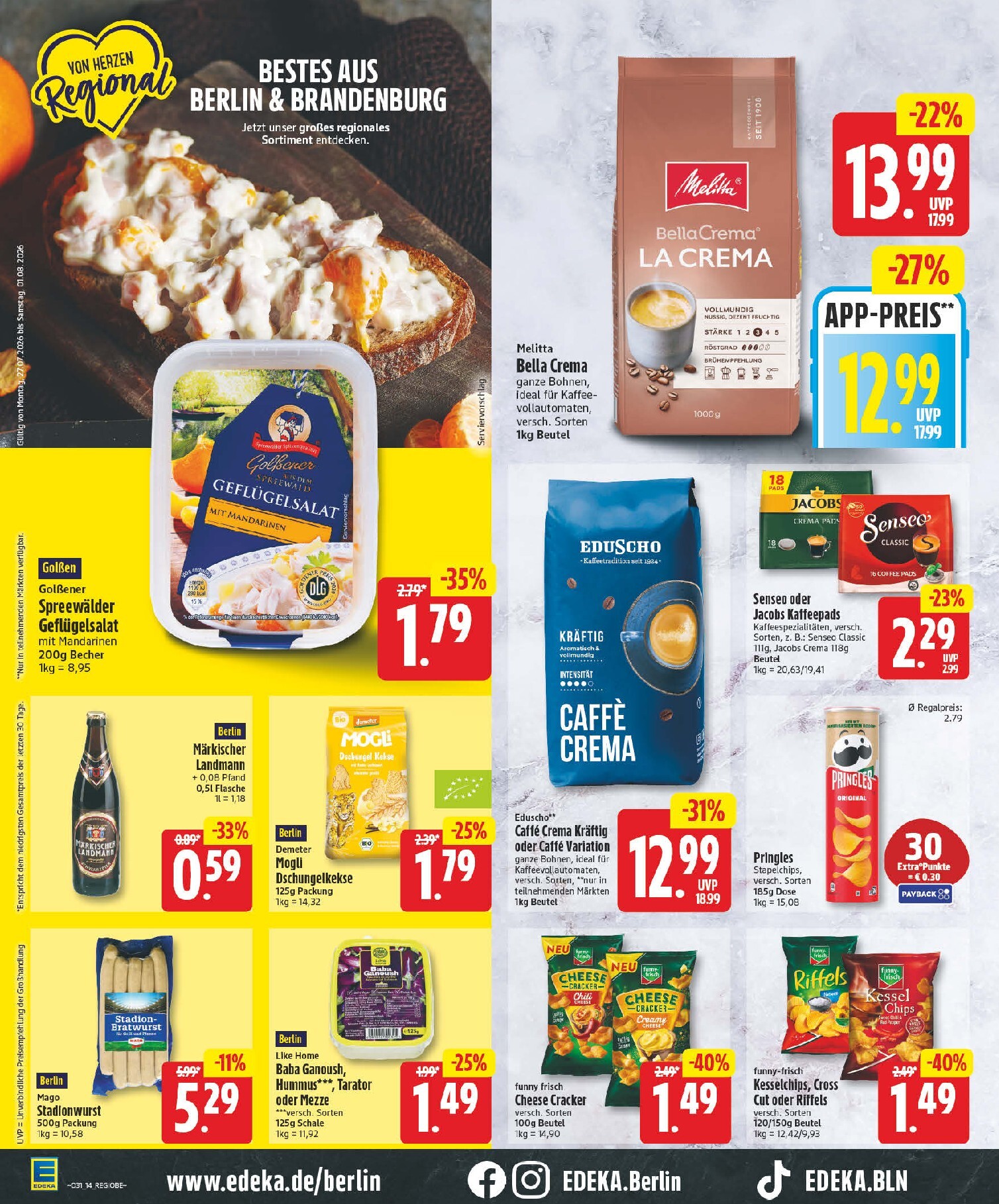 edeka - Edeka Prospekt nächste Woche – von Montag 27.07.2026 bis Samstag 01.08.2026 - page: 14
