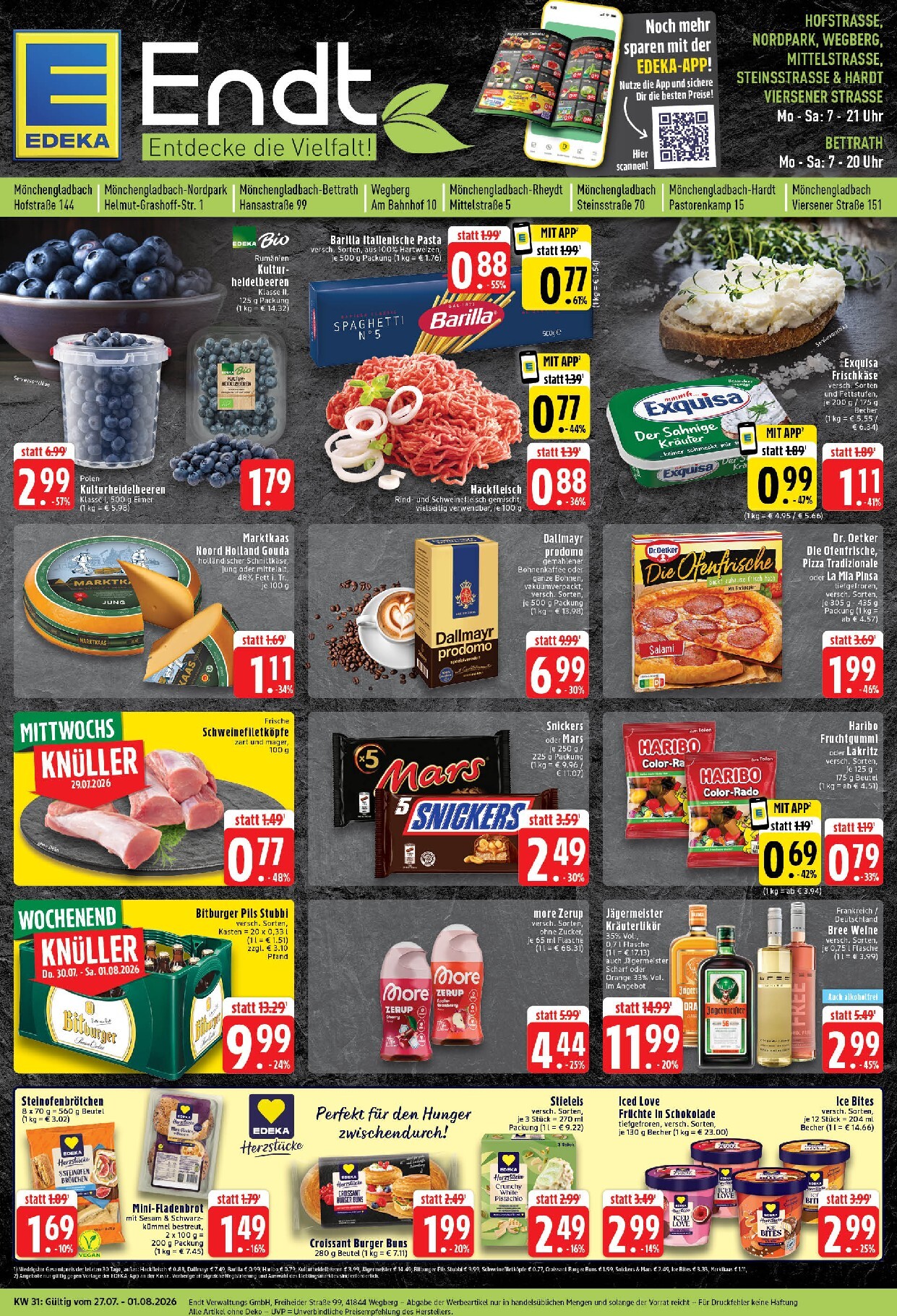 edeka - Edeka - Endt Prospekt – von Montag 27.07.2026 bis Samstag 01.08.2026