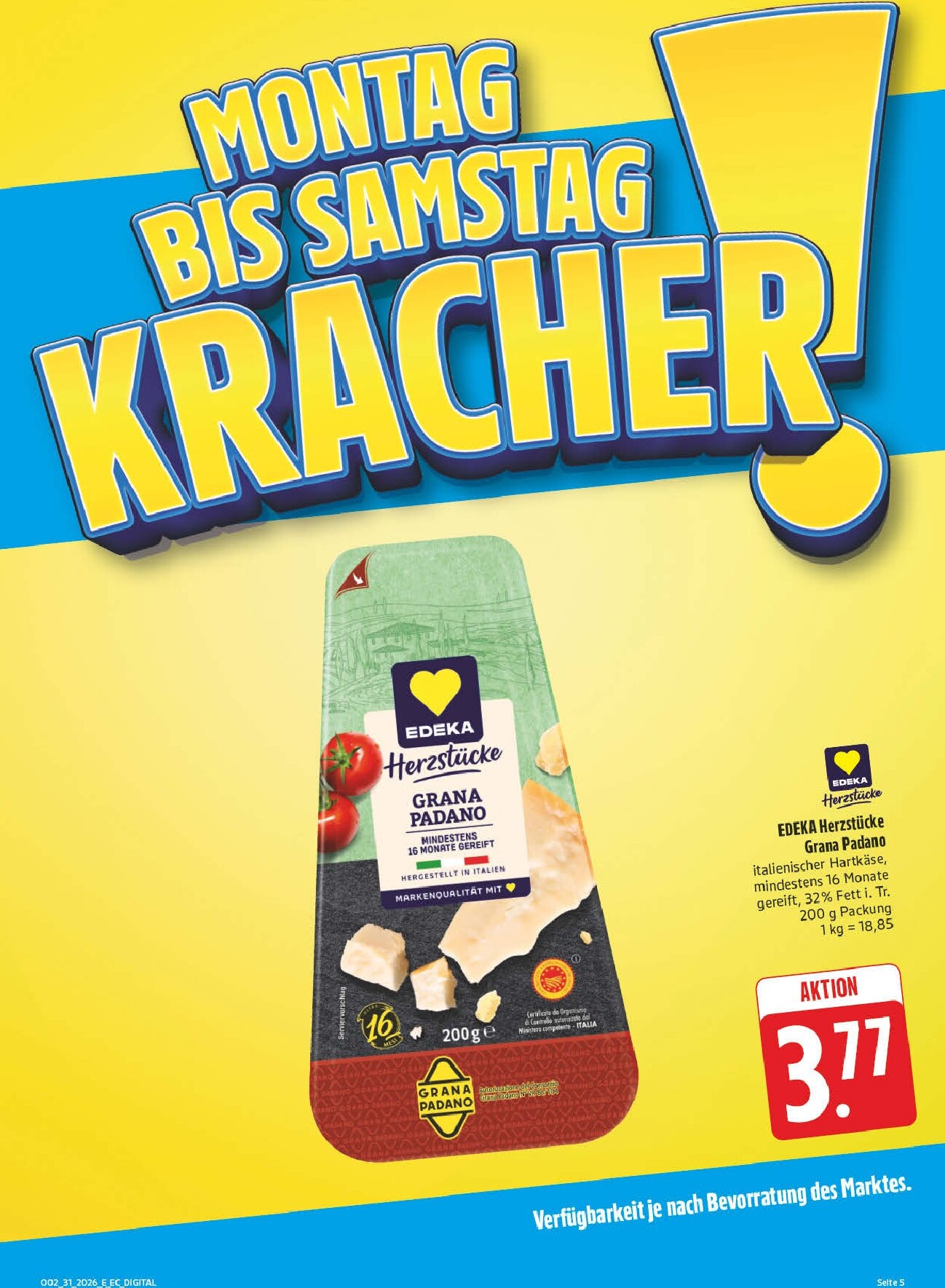 edeka - Edeka - Potrzebski Prospekt – von Montag 27.07.2026 bis Samstag 01.08.2026 - page: 5