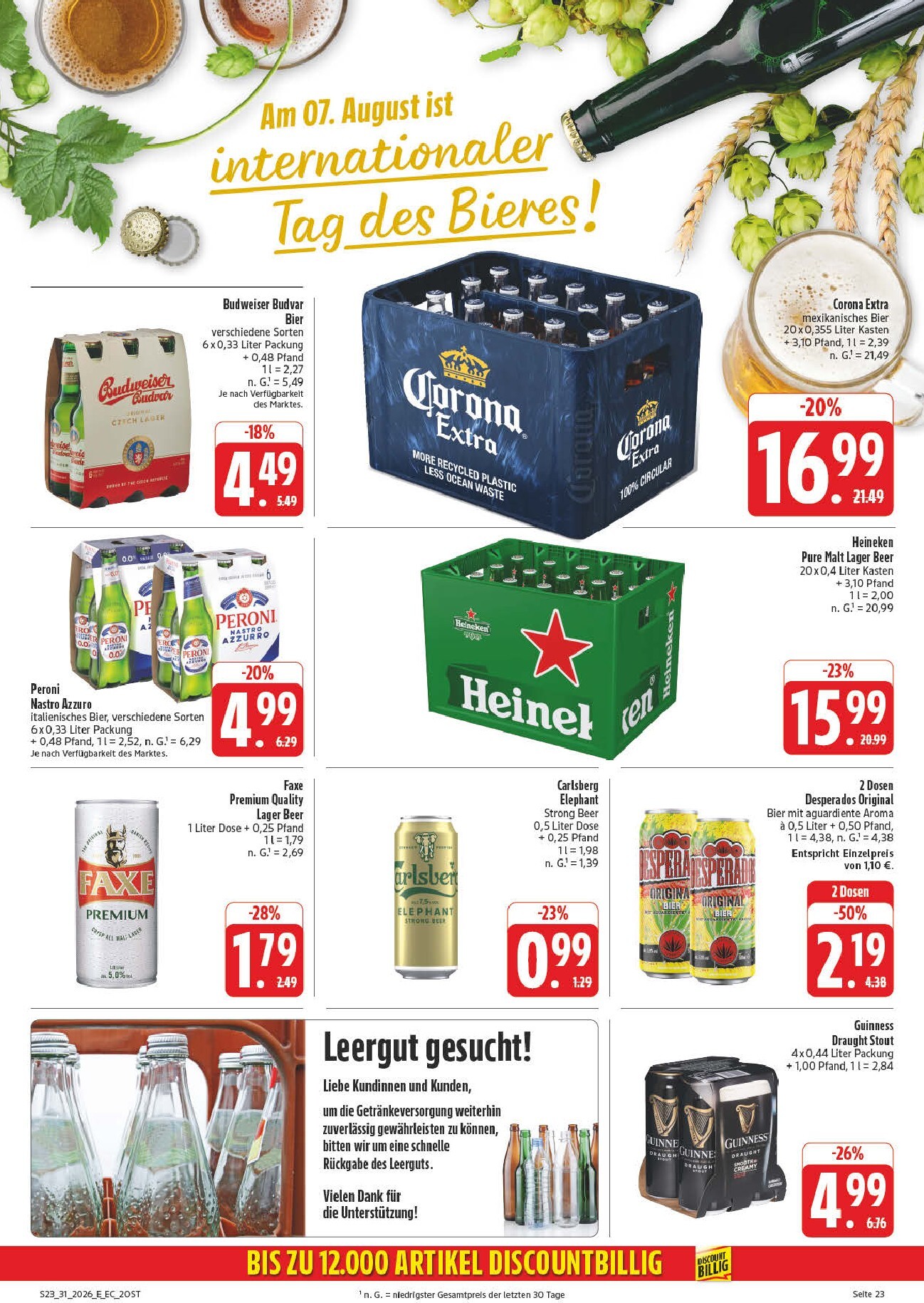 edeka - Edeka - Potrzebski Prospekt – von Montag 27.07.2026 bis Samstag 01.08.2026 - page: 31