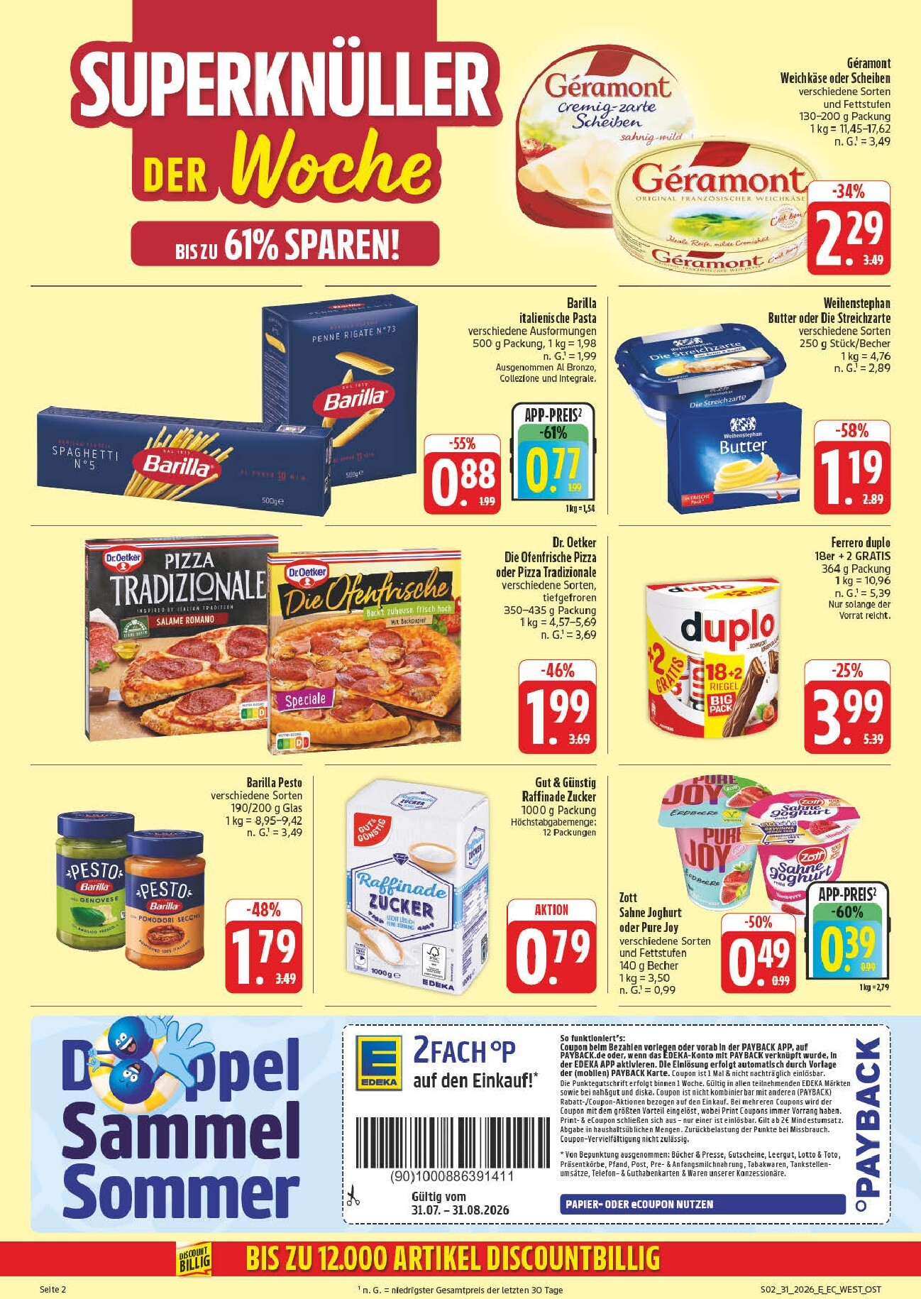 edeka - Edeka - Potrzebski Prospekt – von Montag 27.07.2026 bis Samstag 01.08.2026 - page: 2