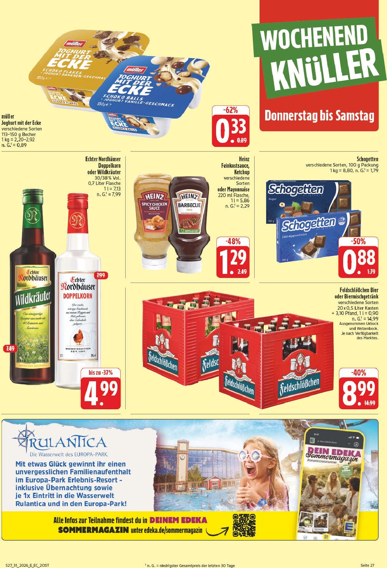edeka - Edeka - Potrzebski Prospekt – von Montag 27.07.2026 bis Samstag 01.08.2026 - page: 35