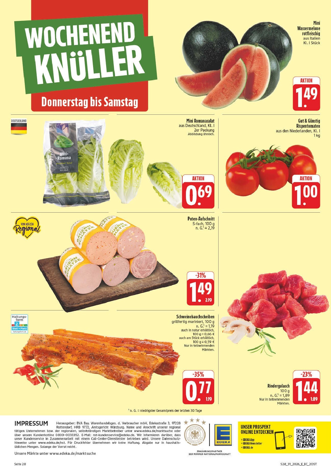 edeka - Edeka - Potrzebski Prospekt – von Montag 27.07.2026 bis Samstag 01.08.2026 - page: 38