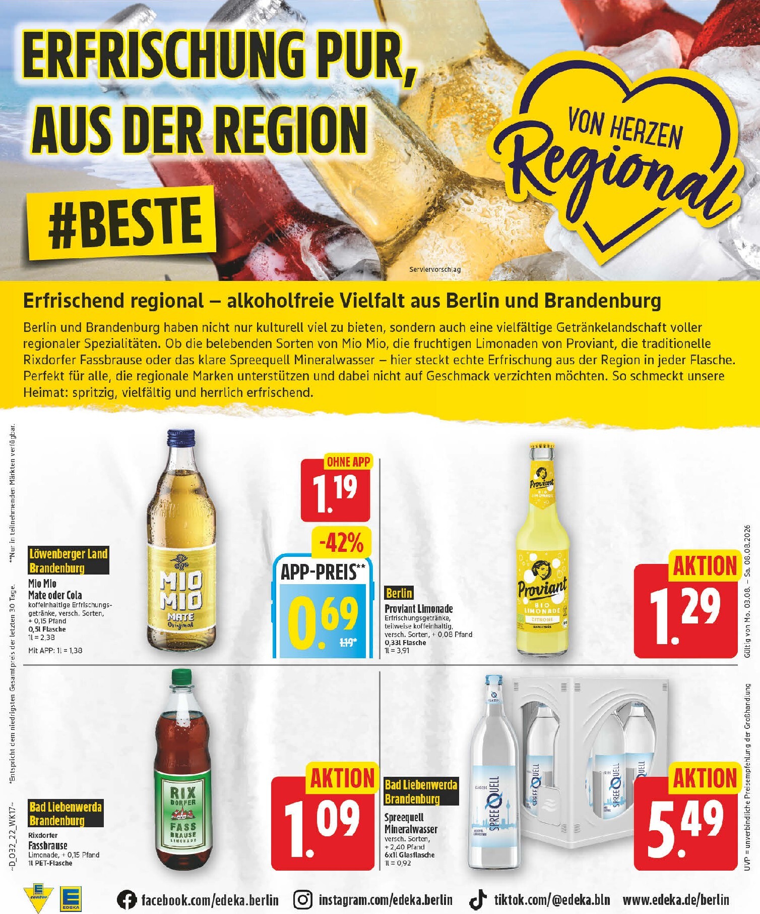 edeka - Edeka Prospekt nächste Woche – von Montag 03.08.2026 bis Samstag 08.08.2026 - page: 22
