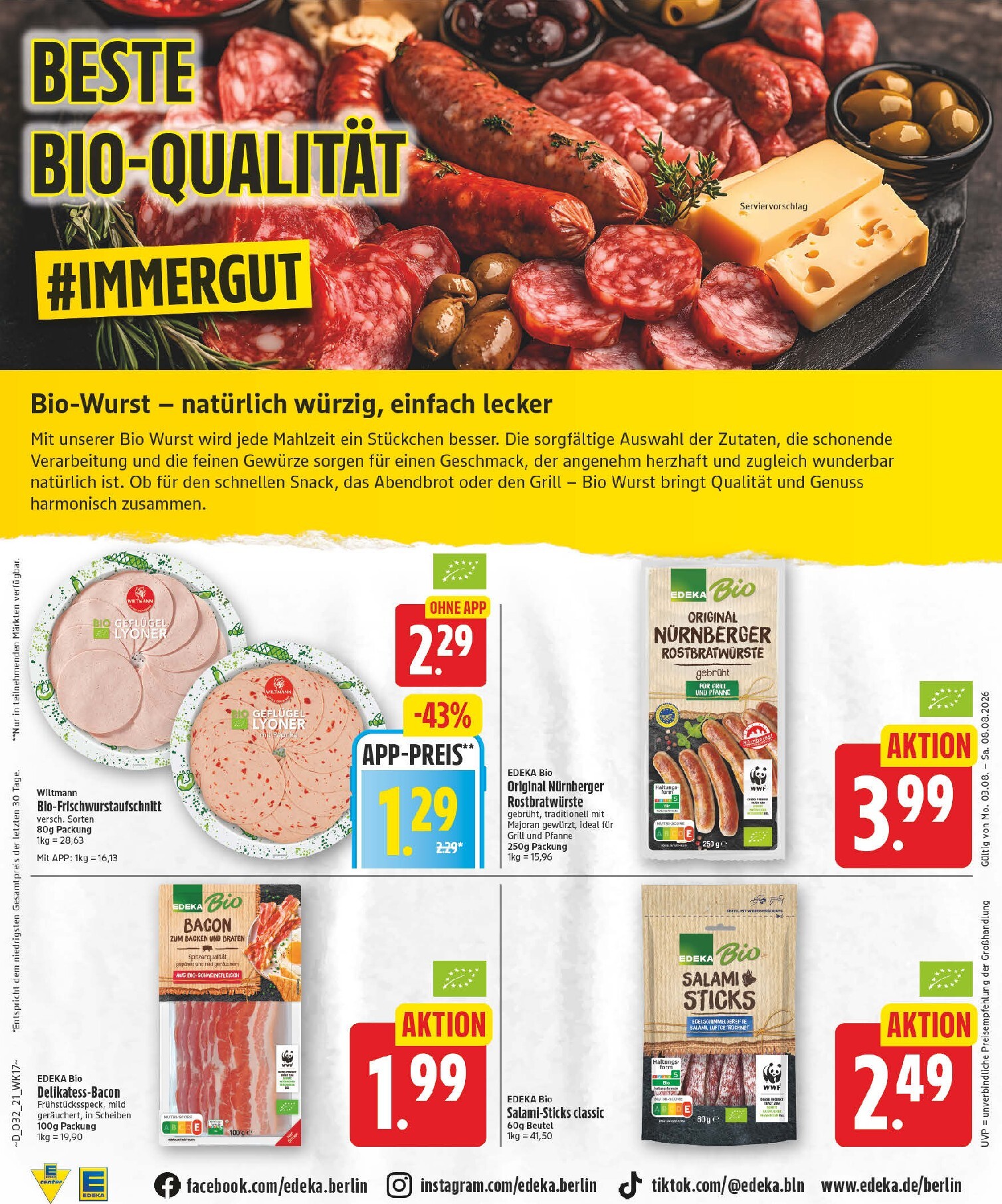 edeka - Edeka Prospekt nächste Woche – von Montag 03.08.2026 bis Samstag 08.08.2026 - page: 21
