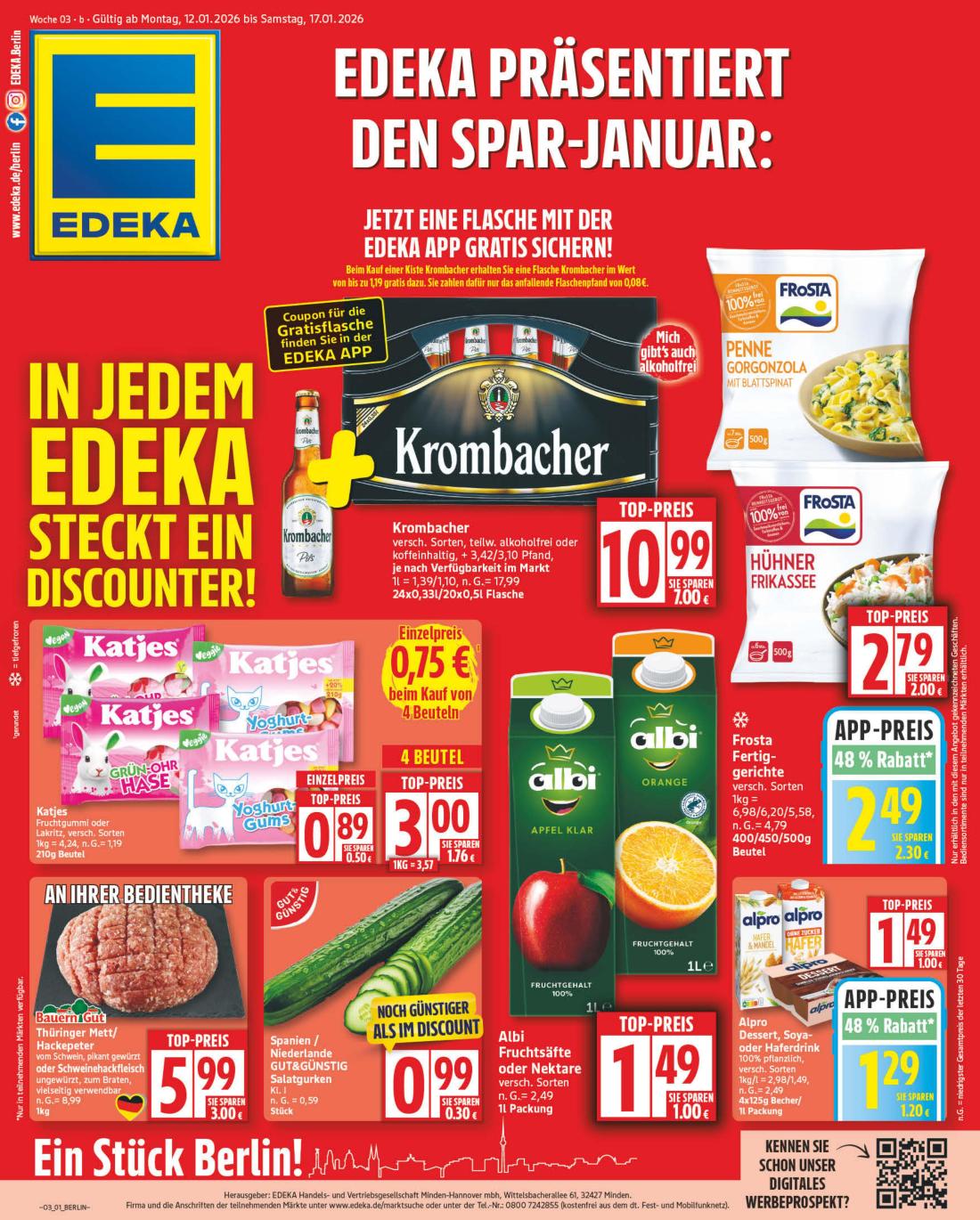 edeka - Edeka-Prospekt gültig vom 12.01. bis 17.01.