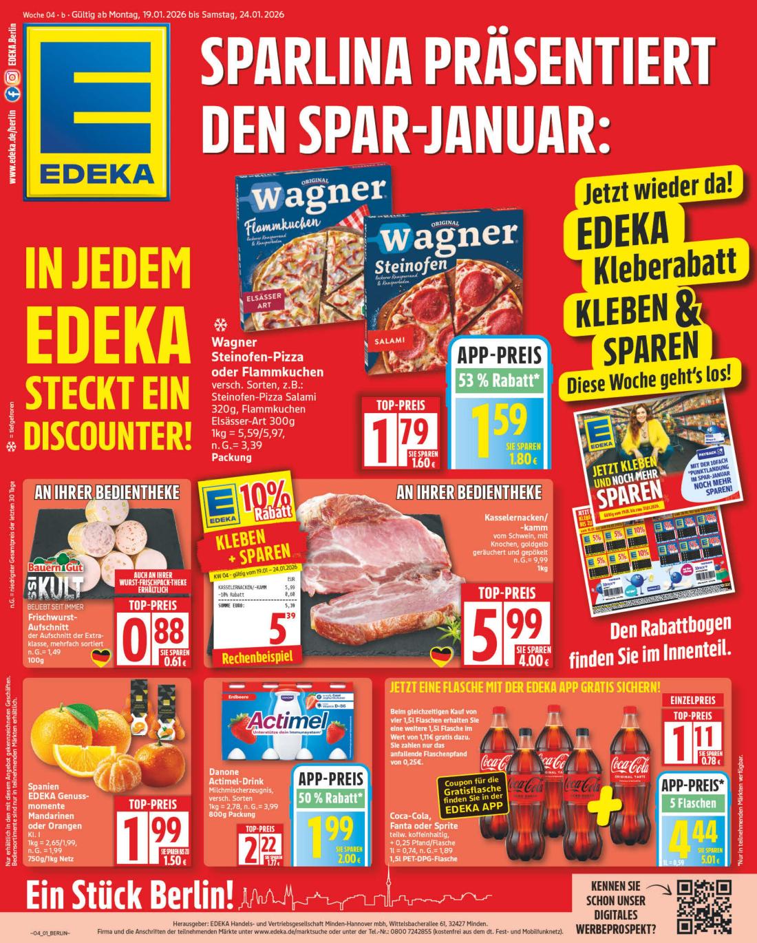 edeka - Edeka-Prospekt gültig vom 19.01. bis 24.01. - page: 1