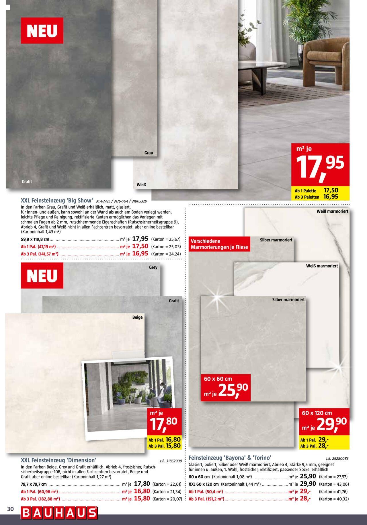 bauhaus - Bauhaus Prospekt 28.09.2024 - 02.11.2024 - page: 30 bauhaus - Bauhaus Prospekt 28.09.2024 - 02.11.2024 - page: 30