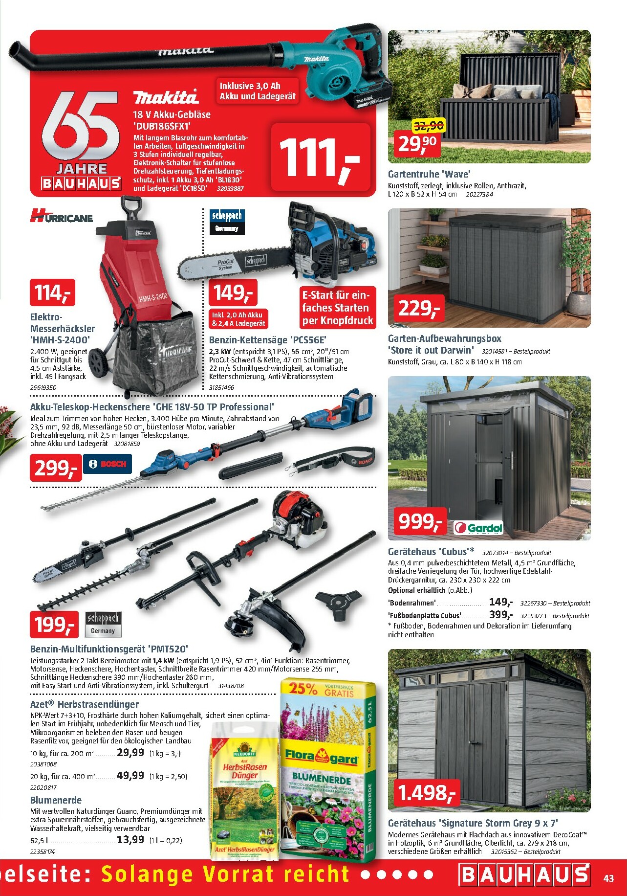 bauhaus - BAUHAUS-Prospekt gültig vom 04.10. bis 01.11. - page: 43