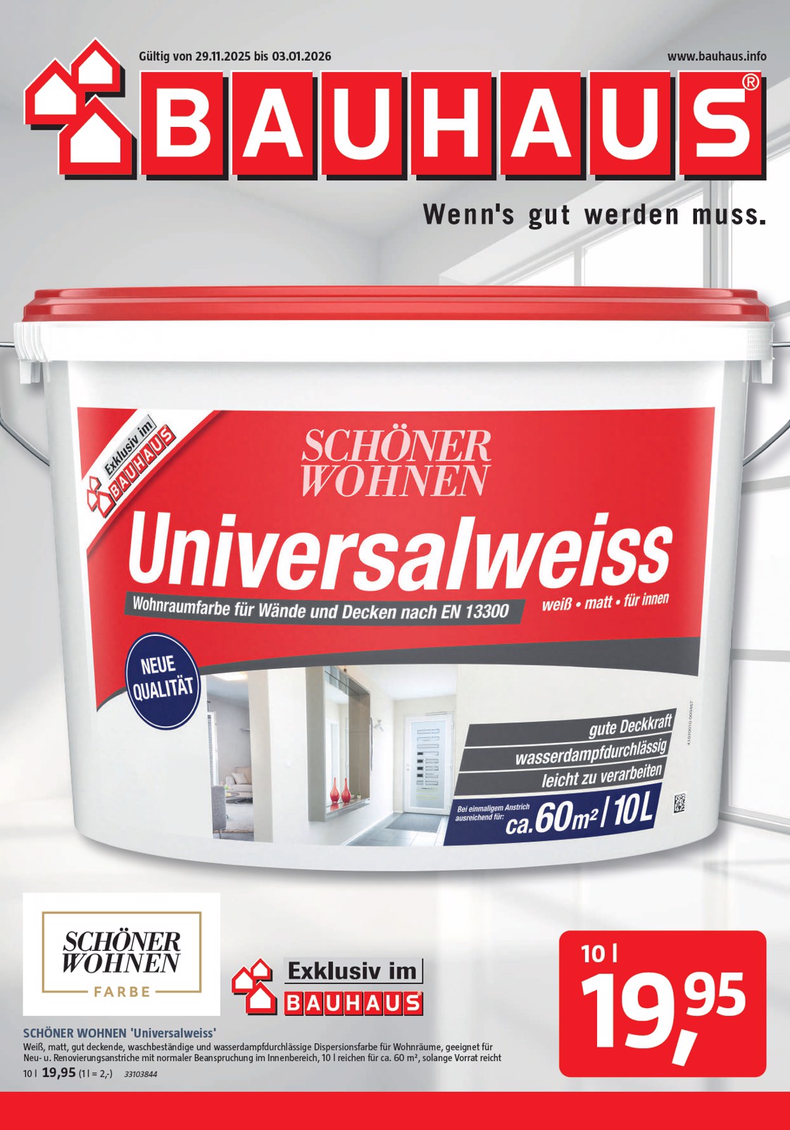 bauhaus - BAUHAUS-Prospekt gültig vom 29.11. bis 03.01.