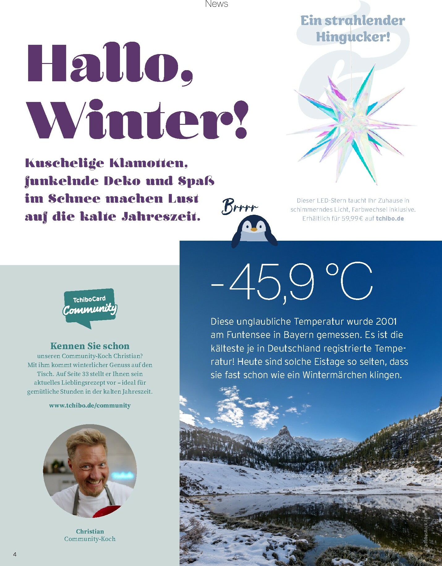 tchibo - Tchibo - Das Kundenmagazin: Tchibo Momente-Prospekt gültig vom 01.01. bis 21.03. - page: 4