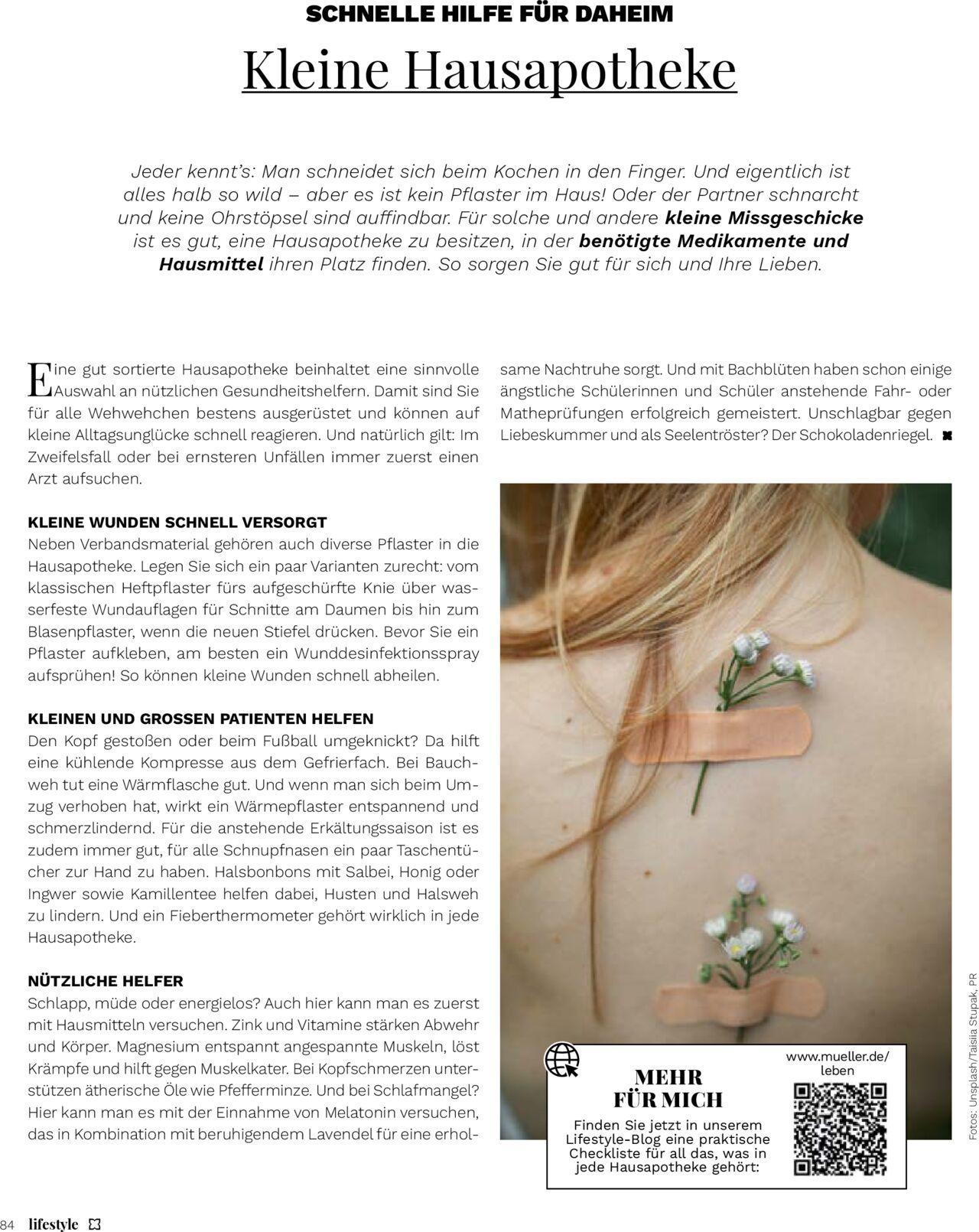muller - Müller Lifestyle 01.09.2024 - 30.10.2024 - page: 84 muller - Müller Lifestyle 01.09.2024 - 30.10.2024 - page: 84