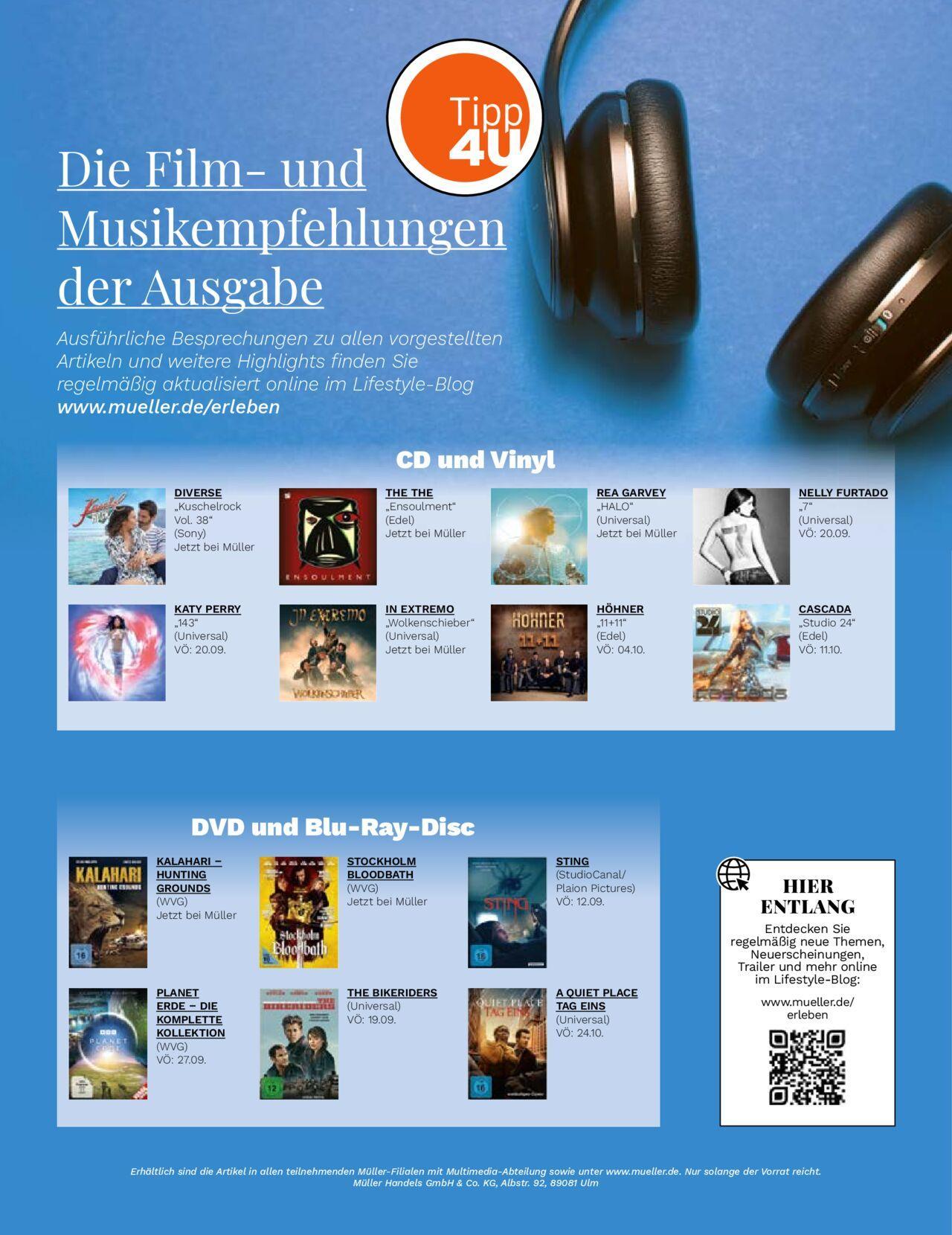 muller - Müller Lifestyle 01.09.2024 - 30.10.2024 - page: 52 muller - Müller Lifestyle 01.09.2024 - 30.10.2024 - page: 52