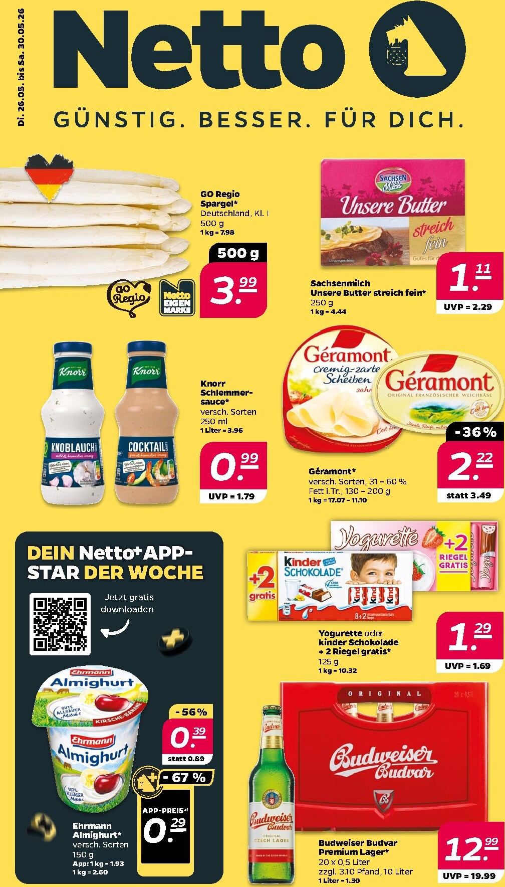 netto - Netto Prospekt nächste Woche – von Dienstag 26.05.2026 bis Samstag 30.05.2026