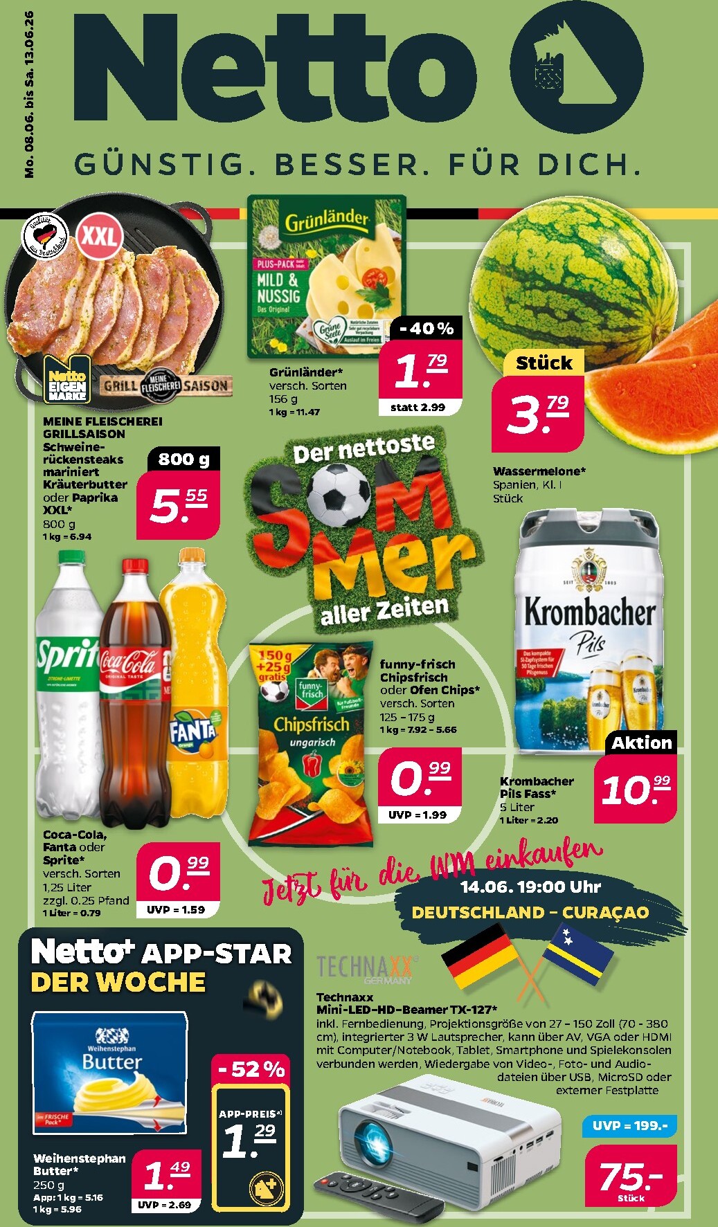 netto - Netto Prospekt nächste Woche – von Montag 08.06.2026 bis Samstag 13.06.2026