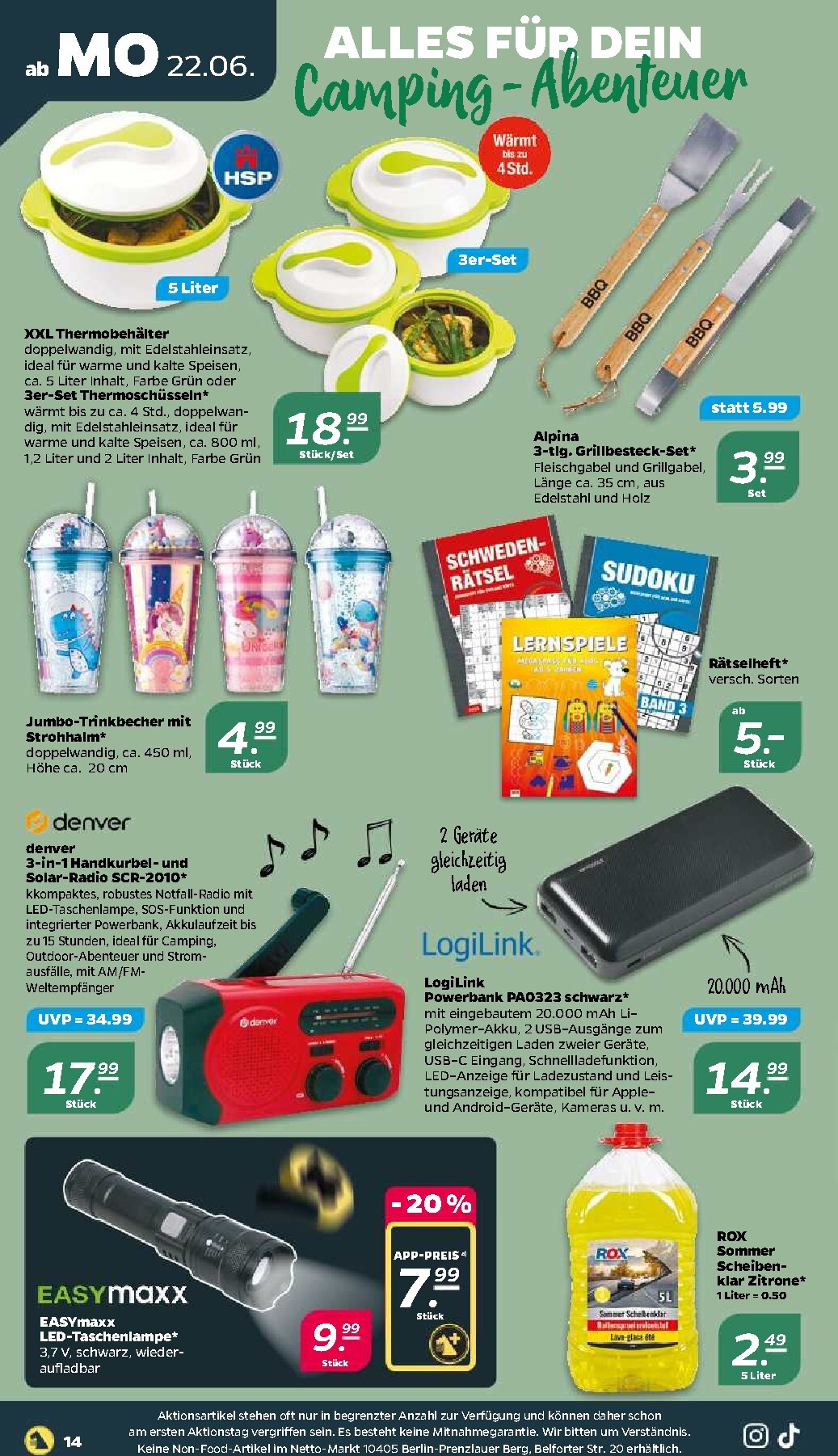 netto - Netto Prospekt nächste Woche – von Montag 22.06.2026 bis Samstag 27.06.2026 - page: 16