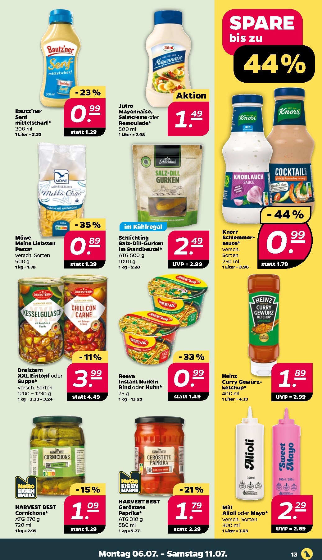 netto - Netto Prospekt nächste Woche – von Montag 06.07.2026 bis Samstag 11.07.2026 - page: 13