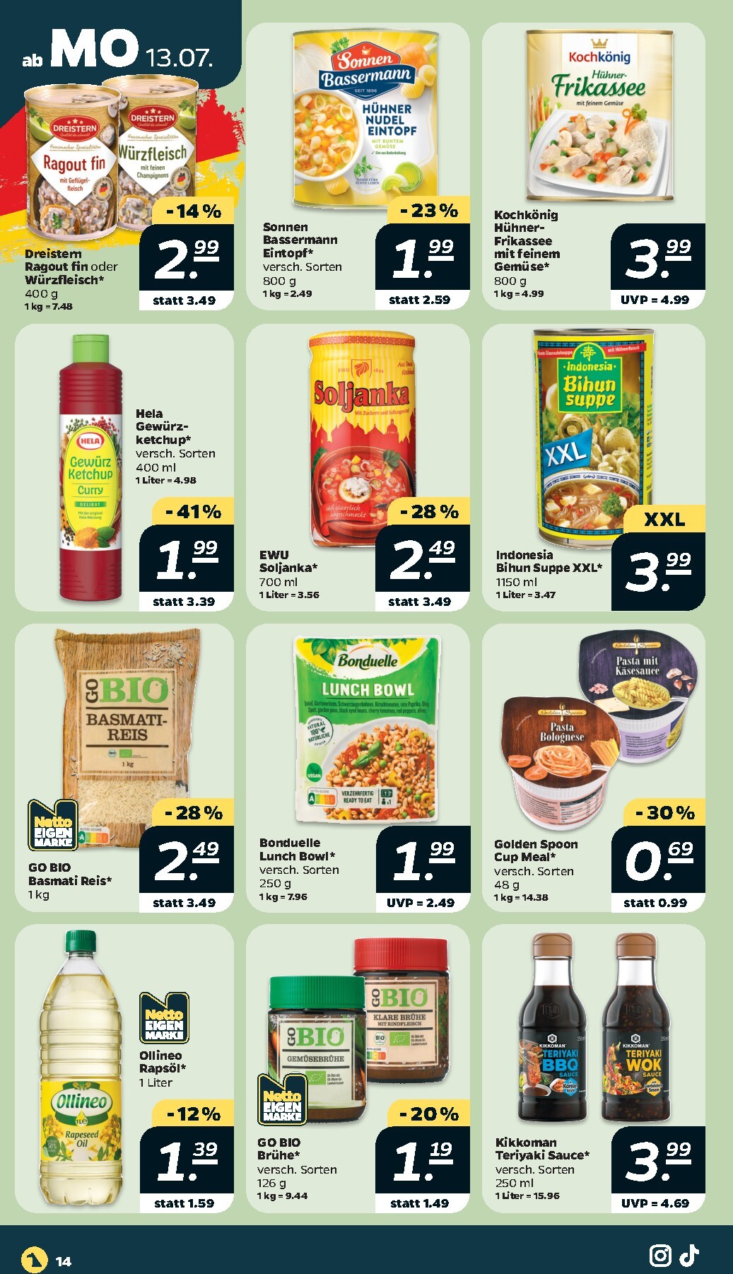netto - Netto Prospekt nächste Woche – von Montag 13.07.2026 bis Samstag 18.07.2026 - page: 14