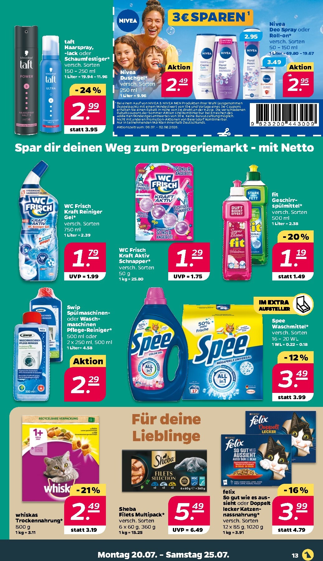 netto - Netto Prospekt nächste Woche – von Montag 20.07.2026 bis Samstag 25.07.2026 - page: 13