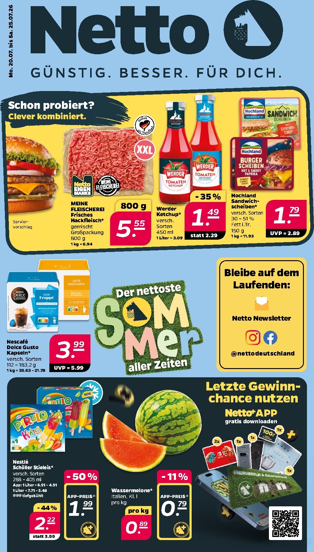 netto - Netto Prospekt nächste Woche – von Montag 20.07.2026 bis Samstag 25.07.2026