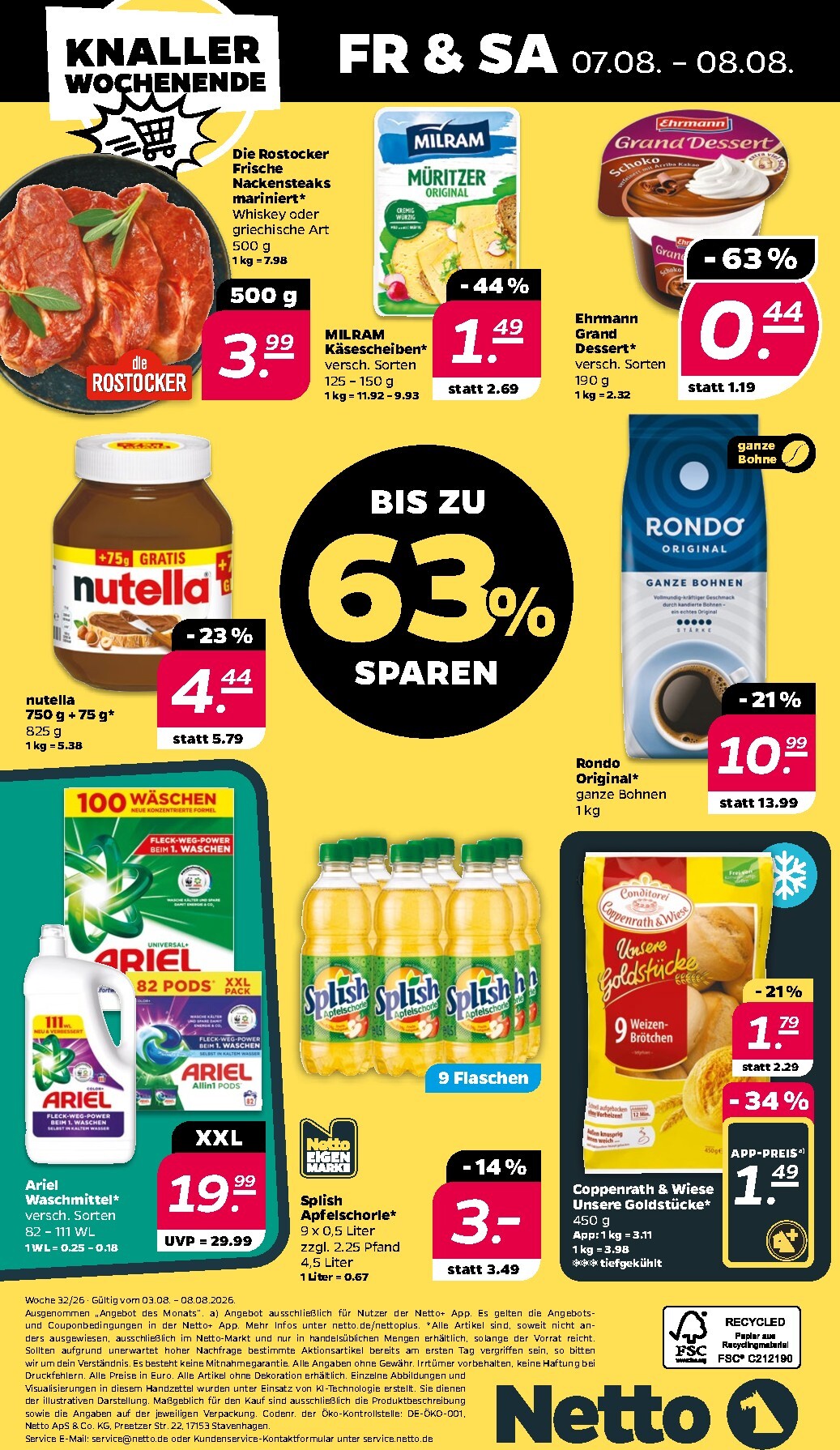 netto - Netto Prospekt nächste Woche – von Sonntag 02.08.2026 bis Samstag 08.08.2026 - page: 32