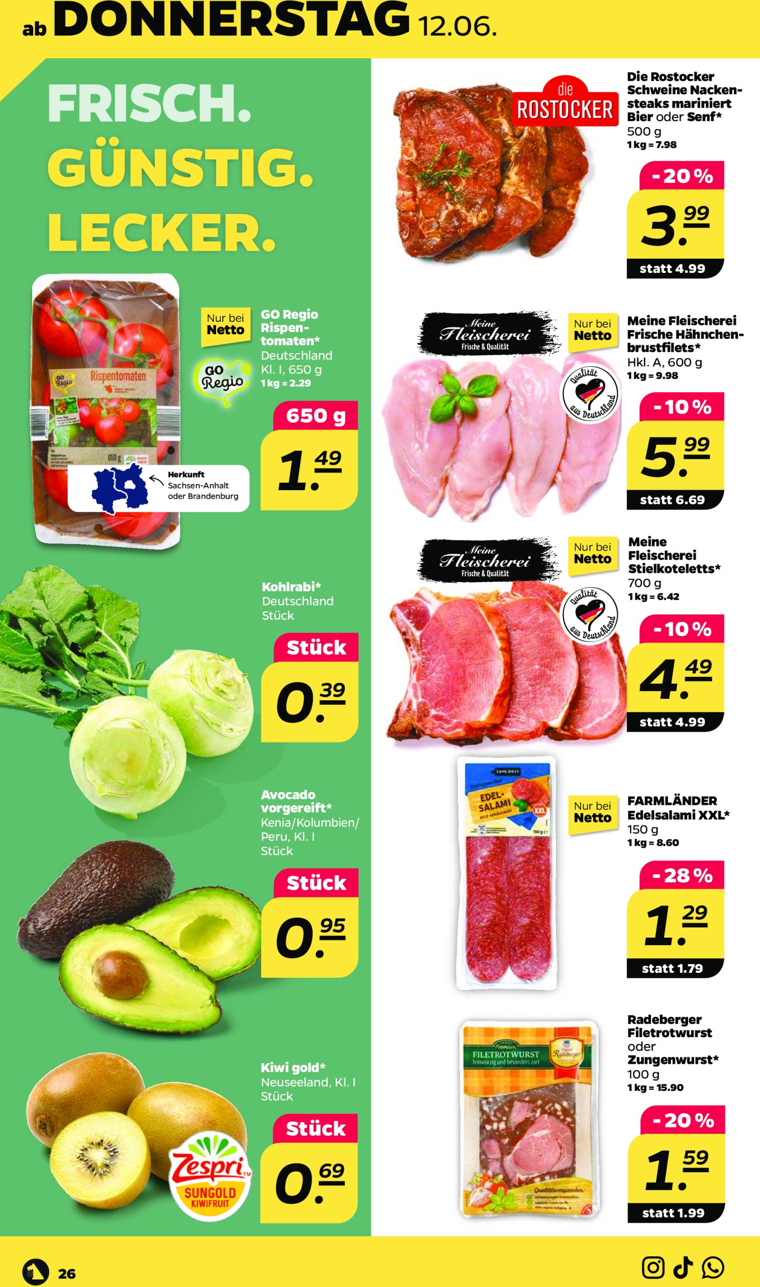 netto - Netto-Prospekt gültig vom 10.06. bis 14.06. - page: 26