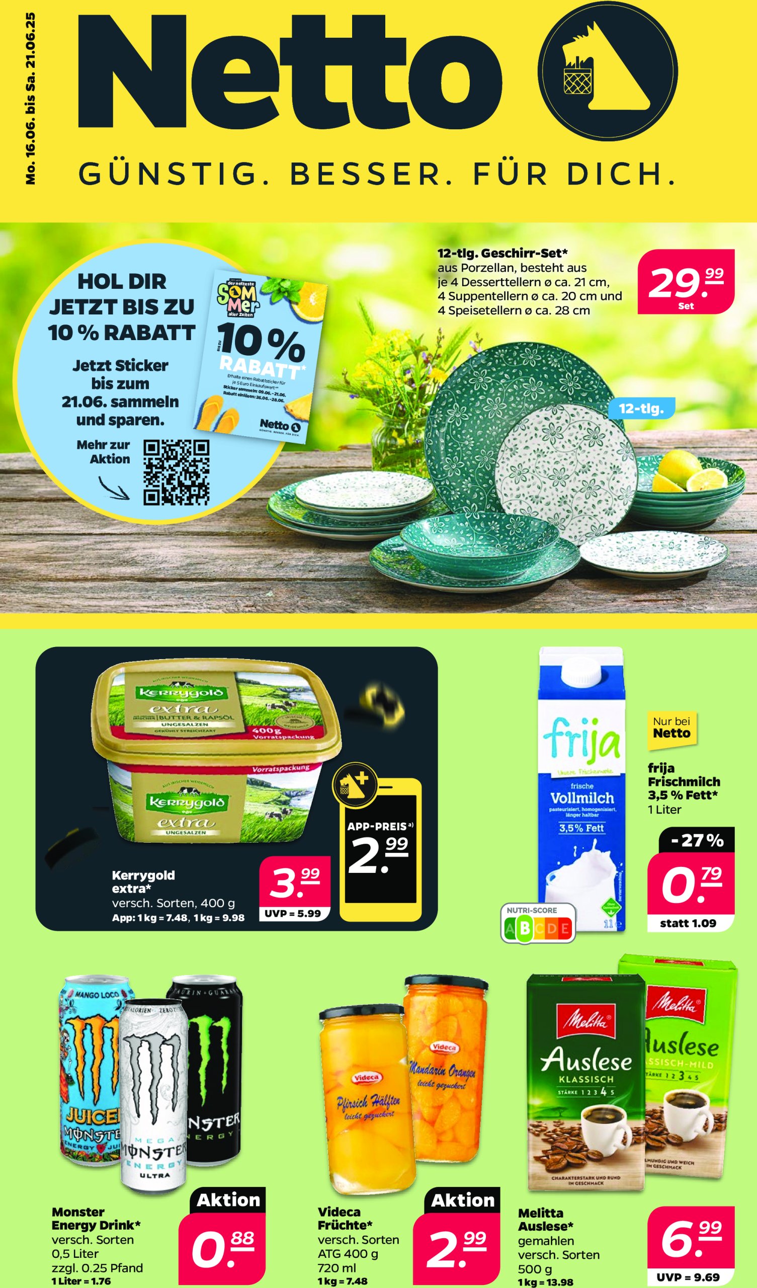 netto - Netto-Prospekt gültig vom 16.06. bis 21.06. - page: 1 netto - Netto-Prospekt gültig vom 16.06. bis 21.06. - page: 1