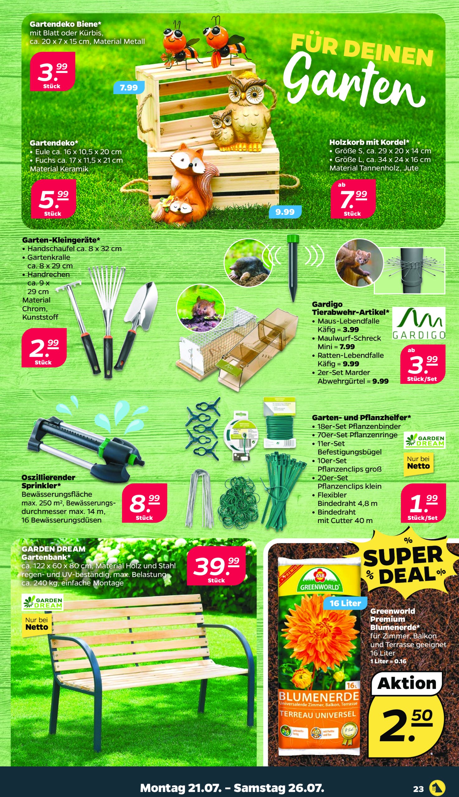 netto - Netto-Prospekt gültig vom 21.07. bis 26.07. - page: 23