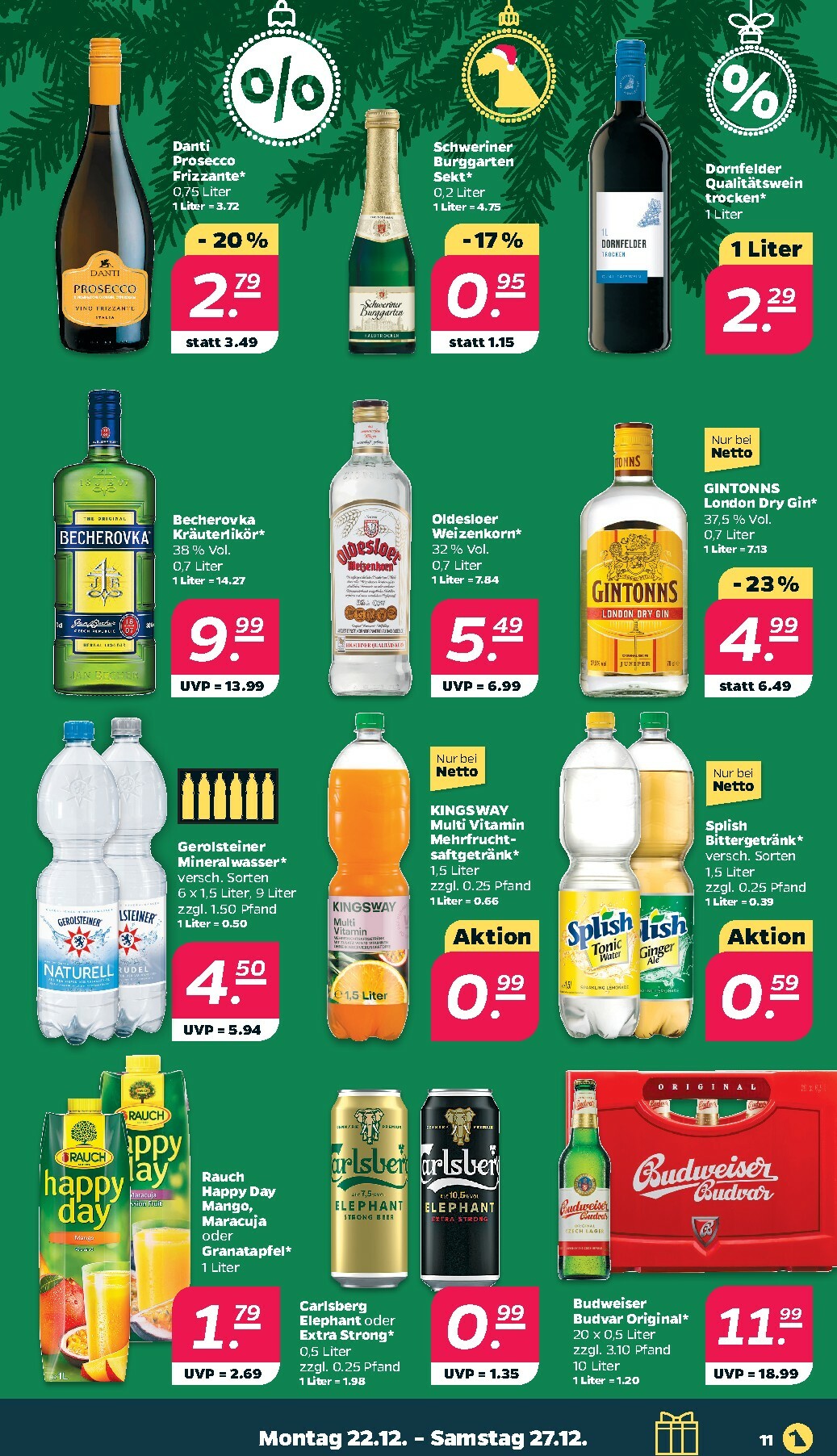 netto - Netto-Prospekt gültig vom 22.12. bis 27.12. - page: 11