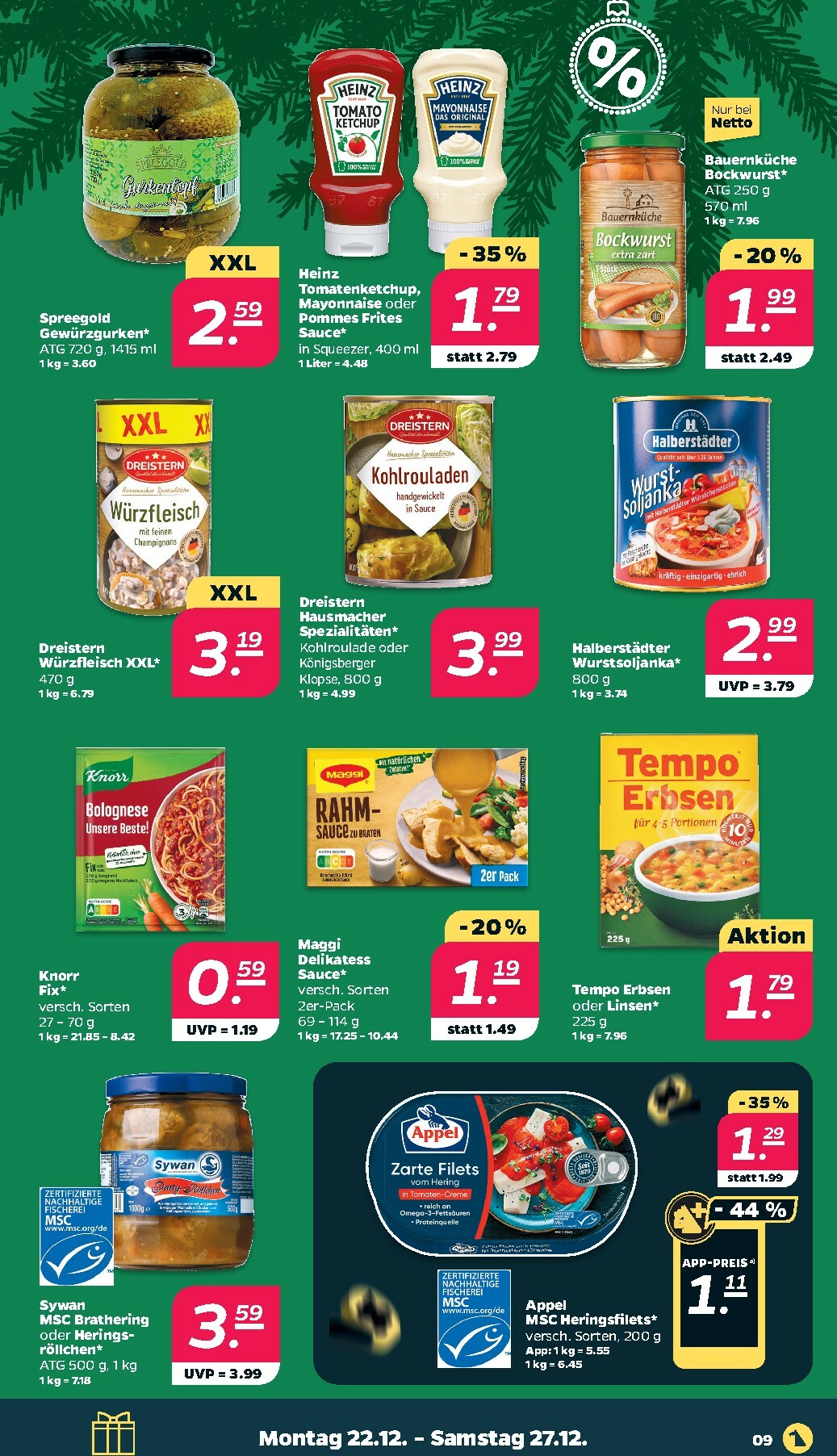 netto - Netto-Prospekt gültig vom 22.12. bis 27.12. - page: 9