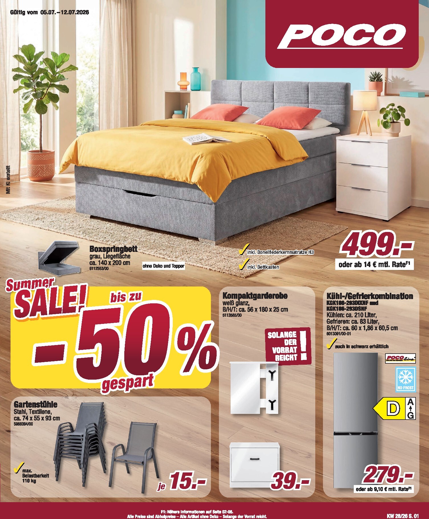 poco - Poco Prospekt – von Sonntag 05.07.2026 bis Sonntag 12.07.2026 - page: 1
