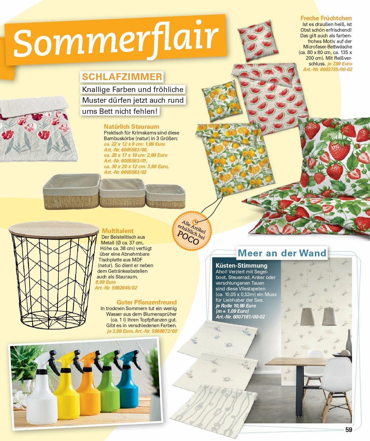 poco - Poco - Sommer Wohnwelt-Prospekt gültig vom 23.06. bis 31.08. - page: 59