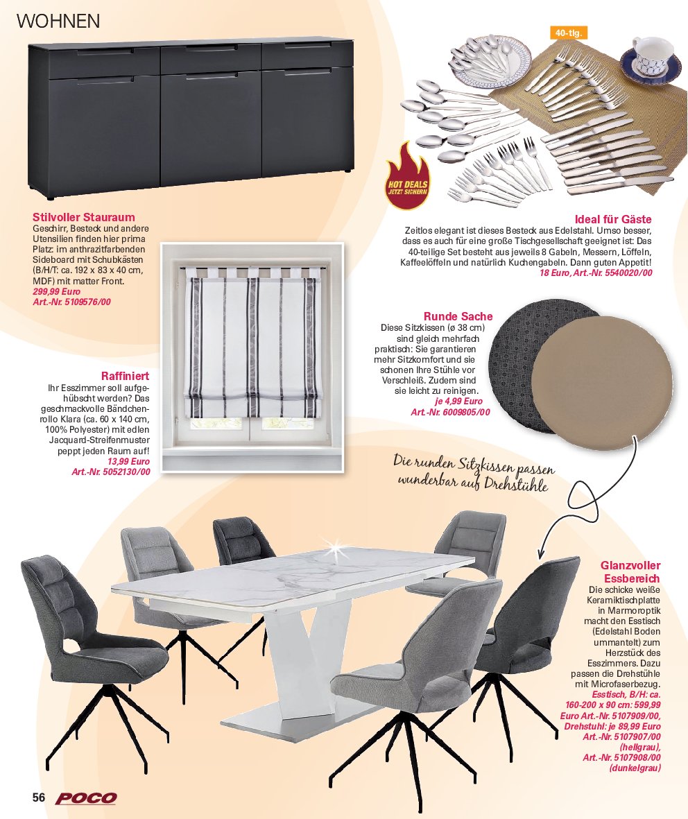 poco - Poco - Wohnwelt Herbst-Prospekt gültig vom 01.09. bis 30.11. - page: 56
